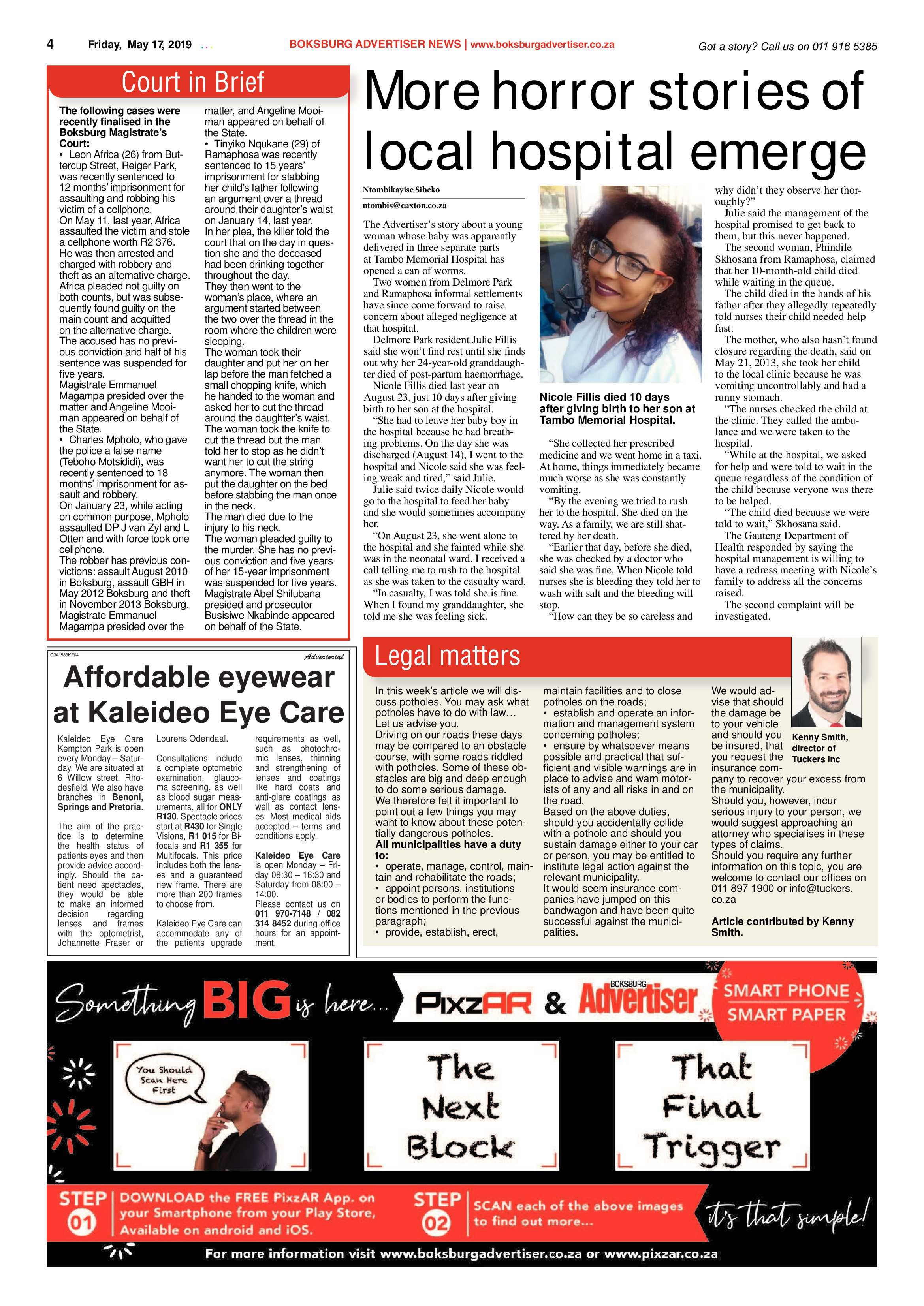 Boksburg Advertiser 14 May 2019 page 4