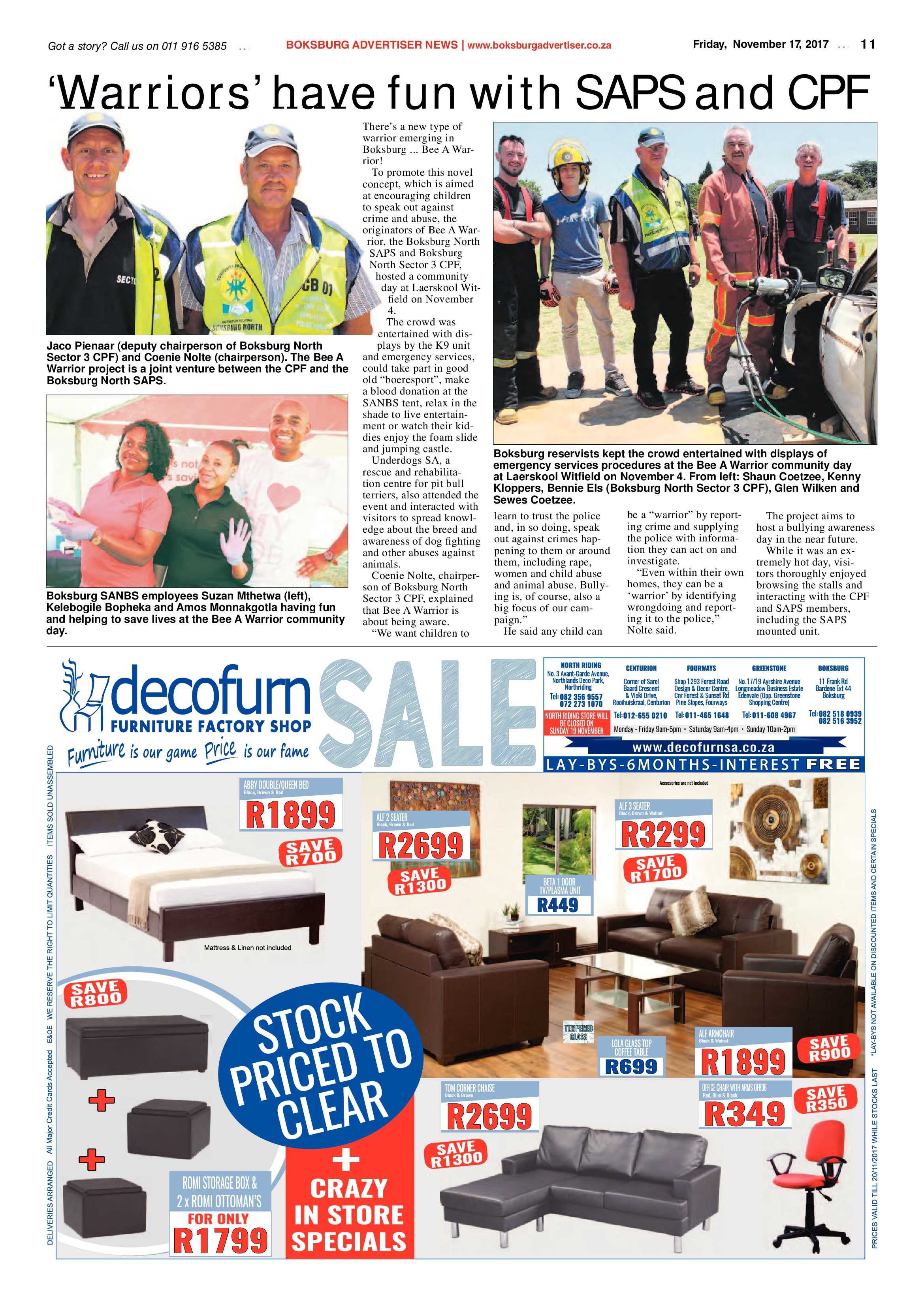 Boksburg Advertiser 14 November 2017 page 11