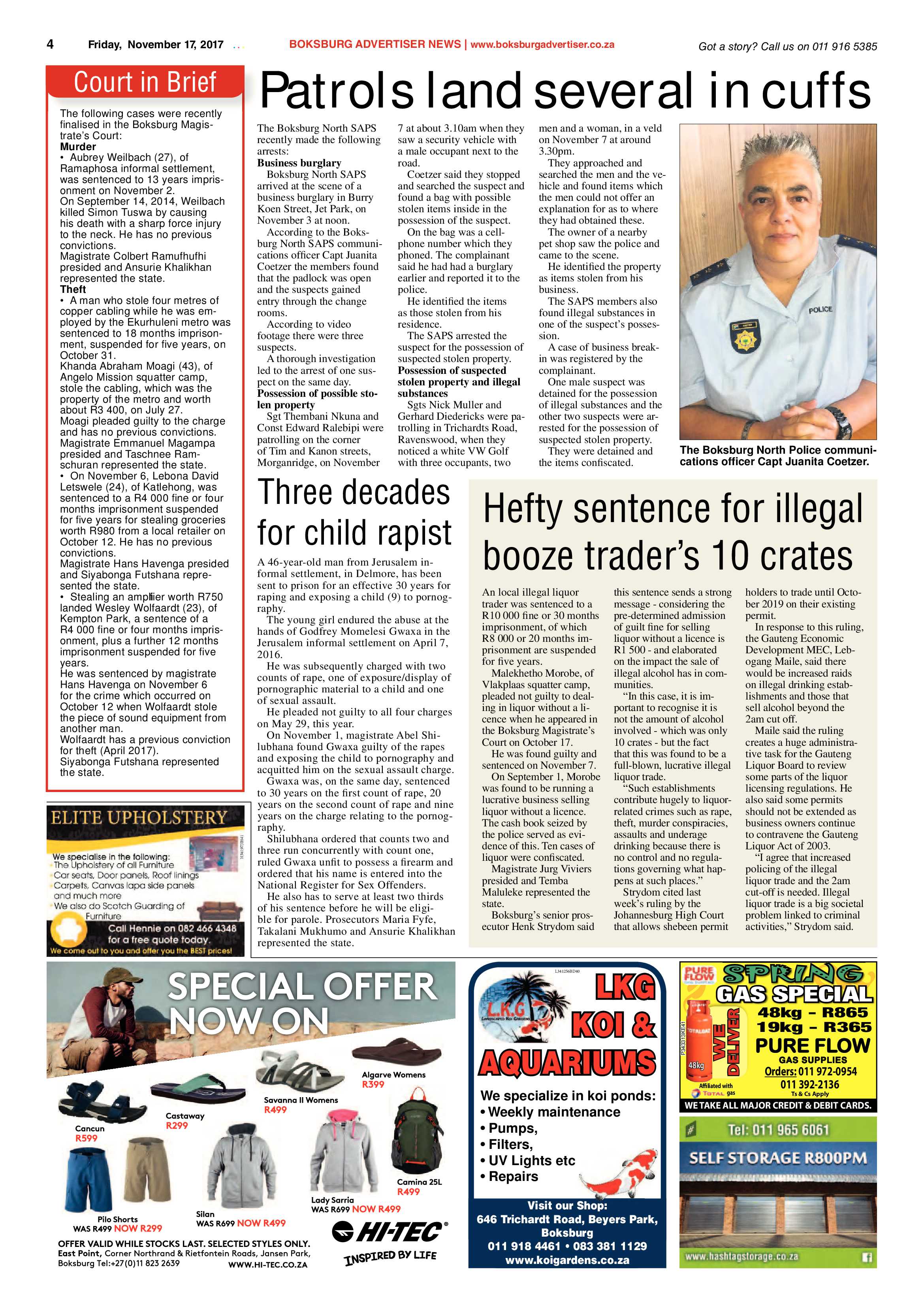 Boksburg Advertiser 14 November 2017 page 4