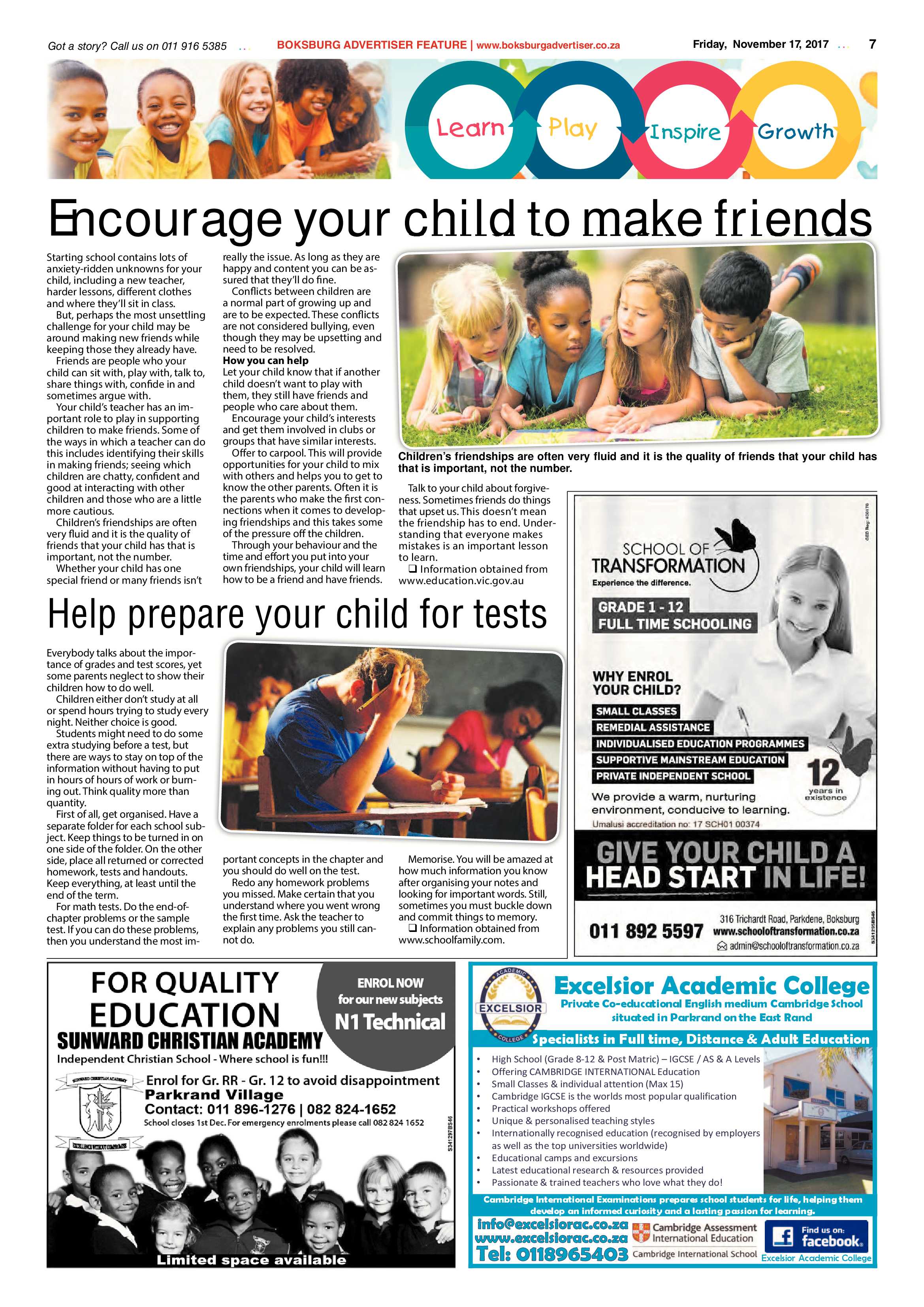 Boksburg Advertiser 14 November 2017 page 7