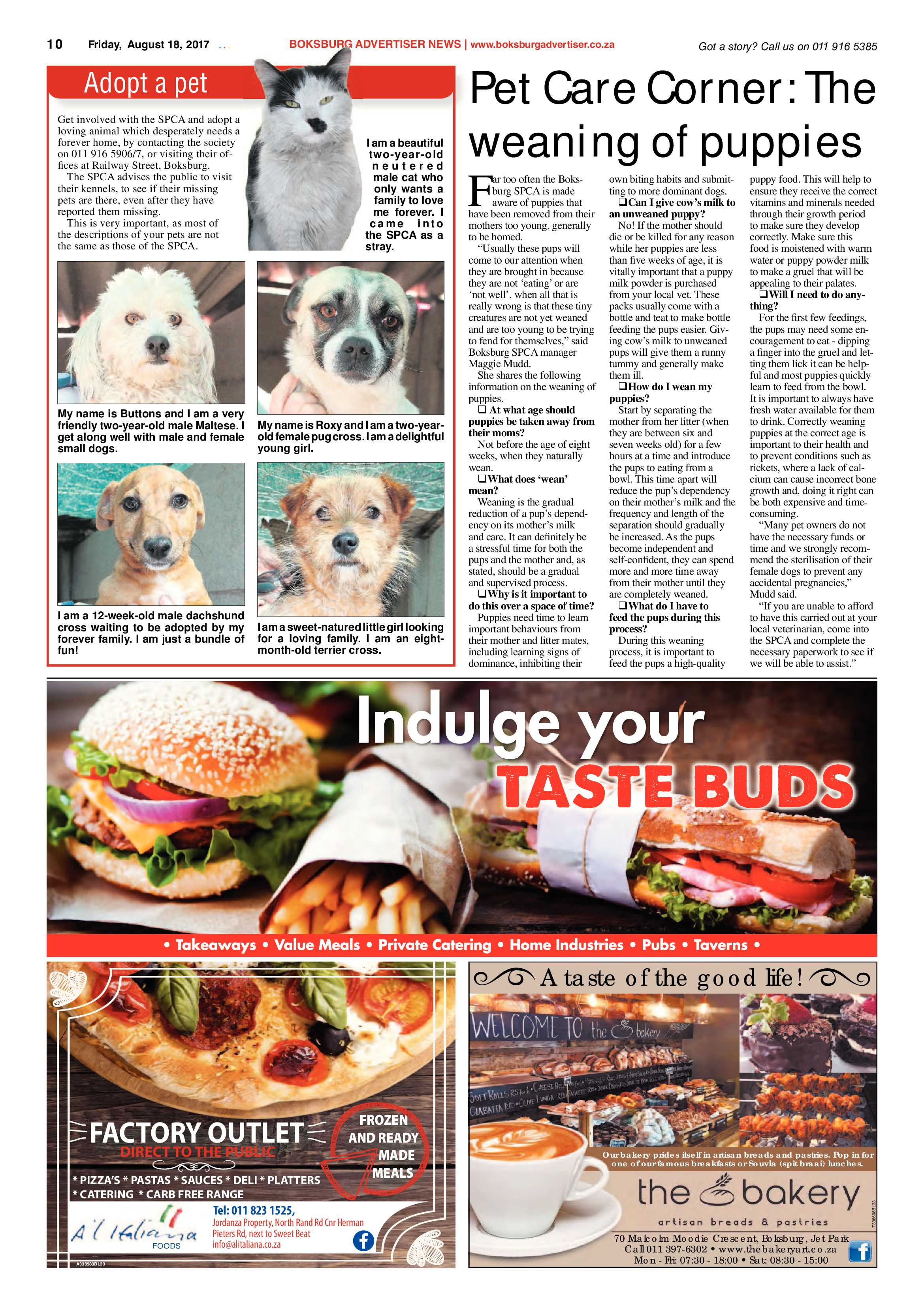 Boksburg Advertiser 15 August 2017 page 10