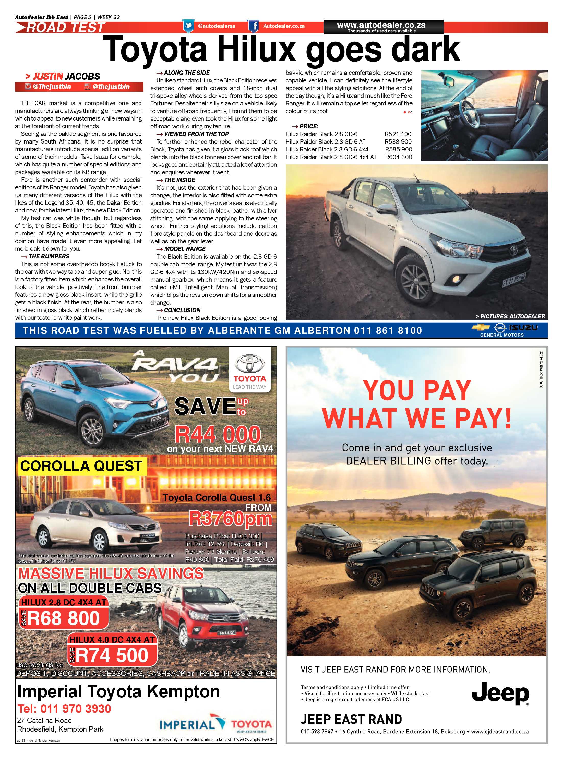 Boksburg Advertiser 15 August 2017 page 26