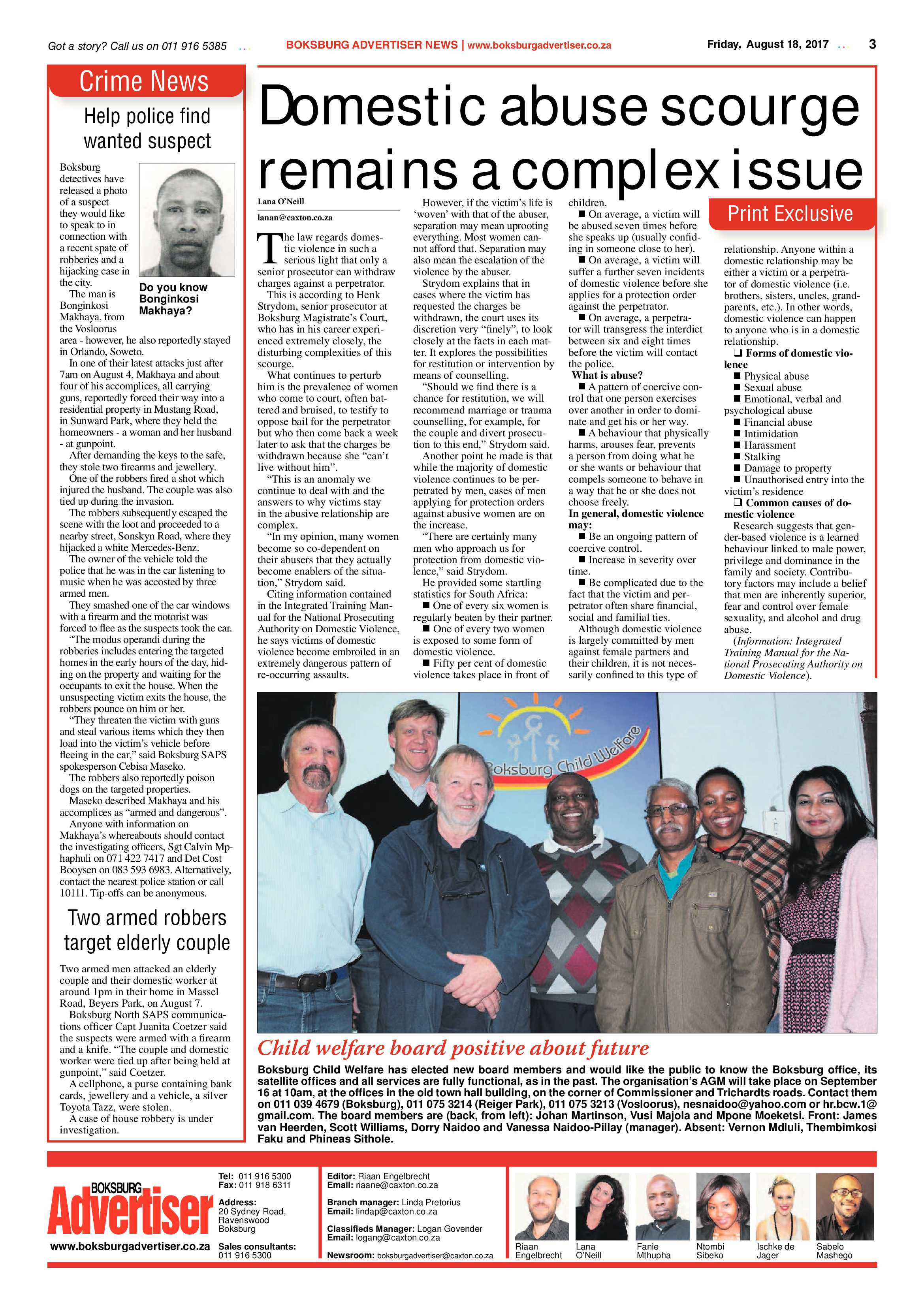 Boksburg Advertiser 15 August 2017 page 3