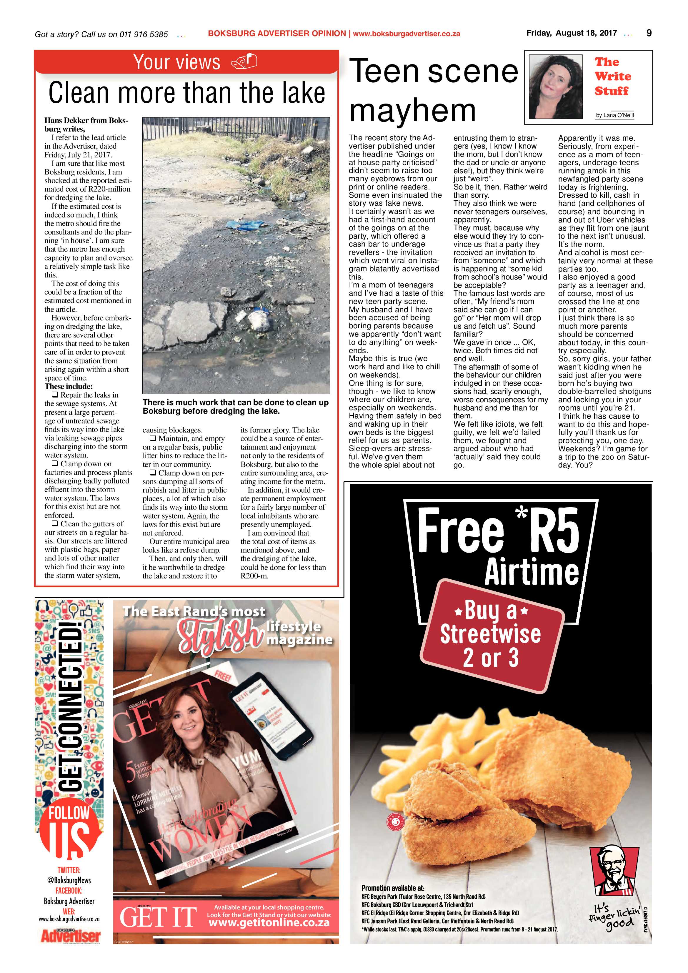 Boksburg Advertiser 15 August 2017 page 9
