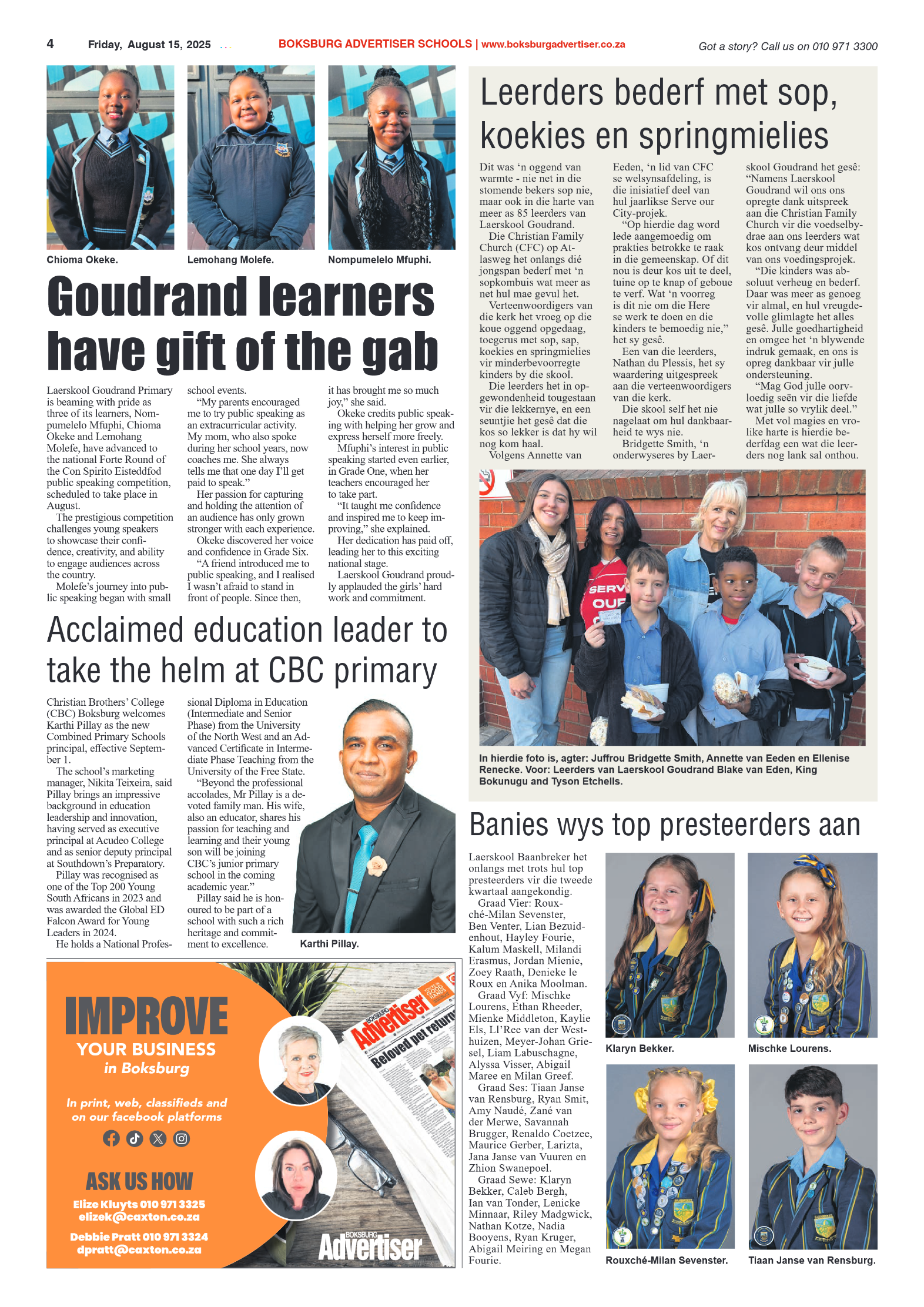 Boksburg Advertiser 15 August 2025 page 6