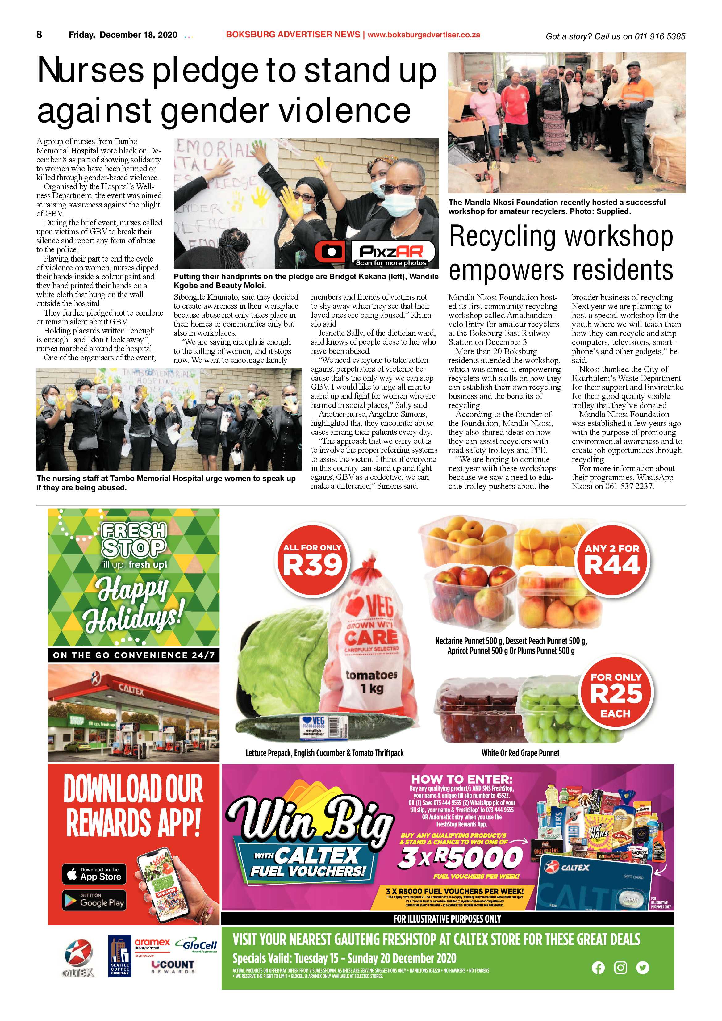 Boksburg Advertiser 15 December  2020 page 8