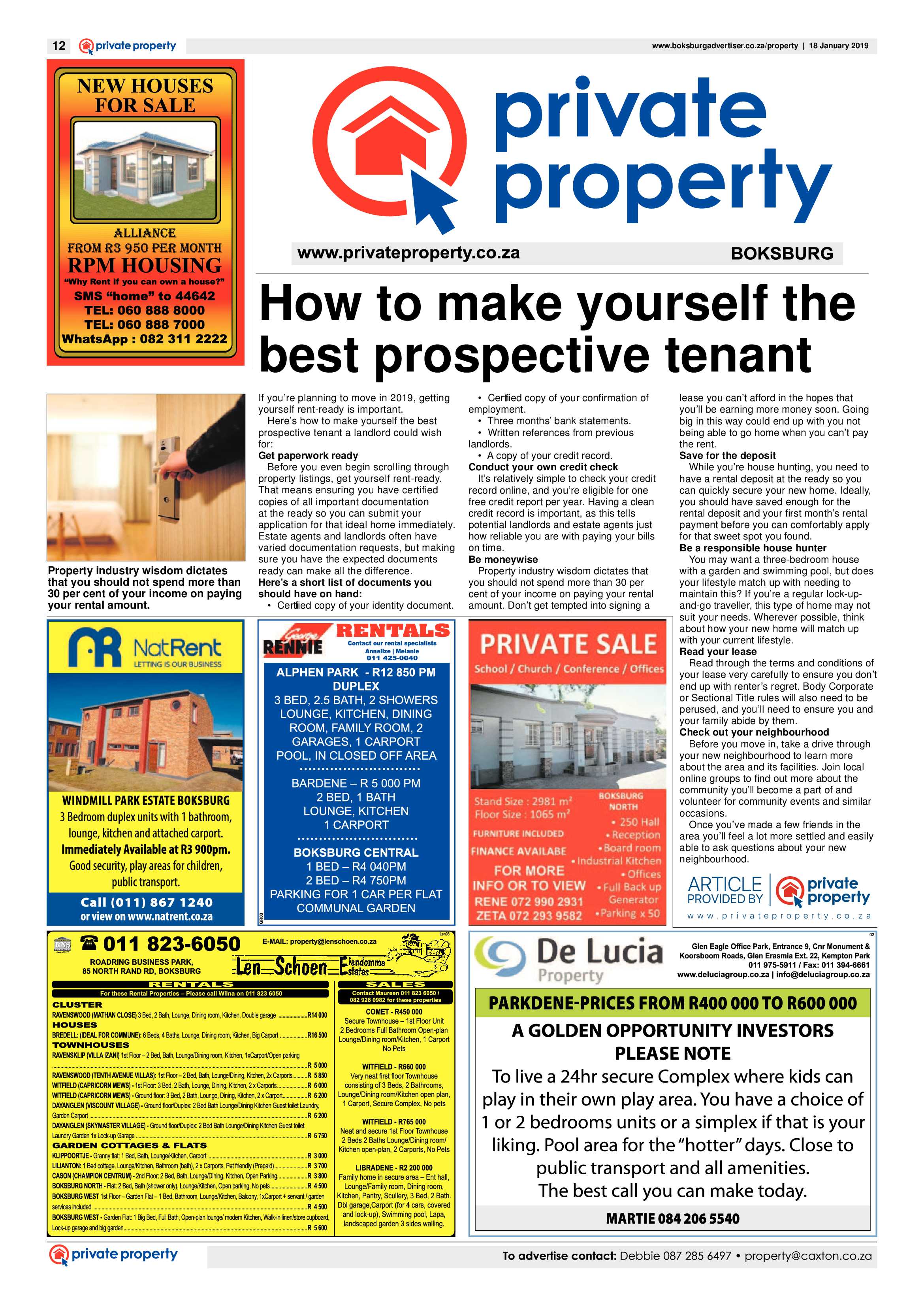 Boksburg Advertiser 15 January 2019 page 12