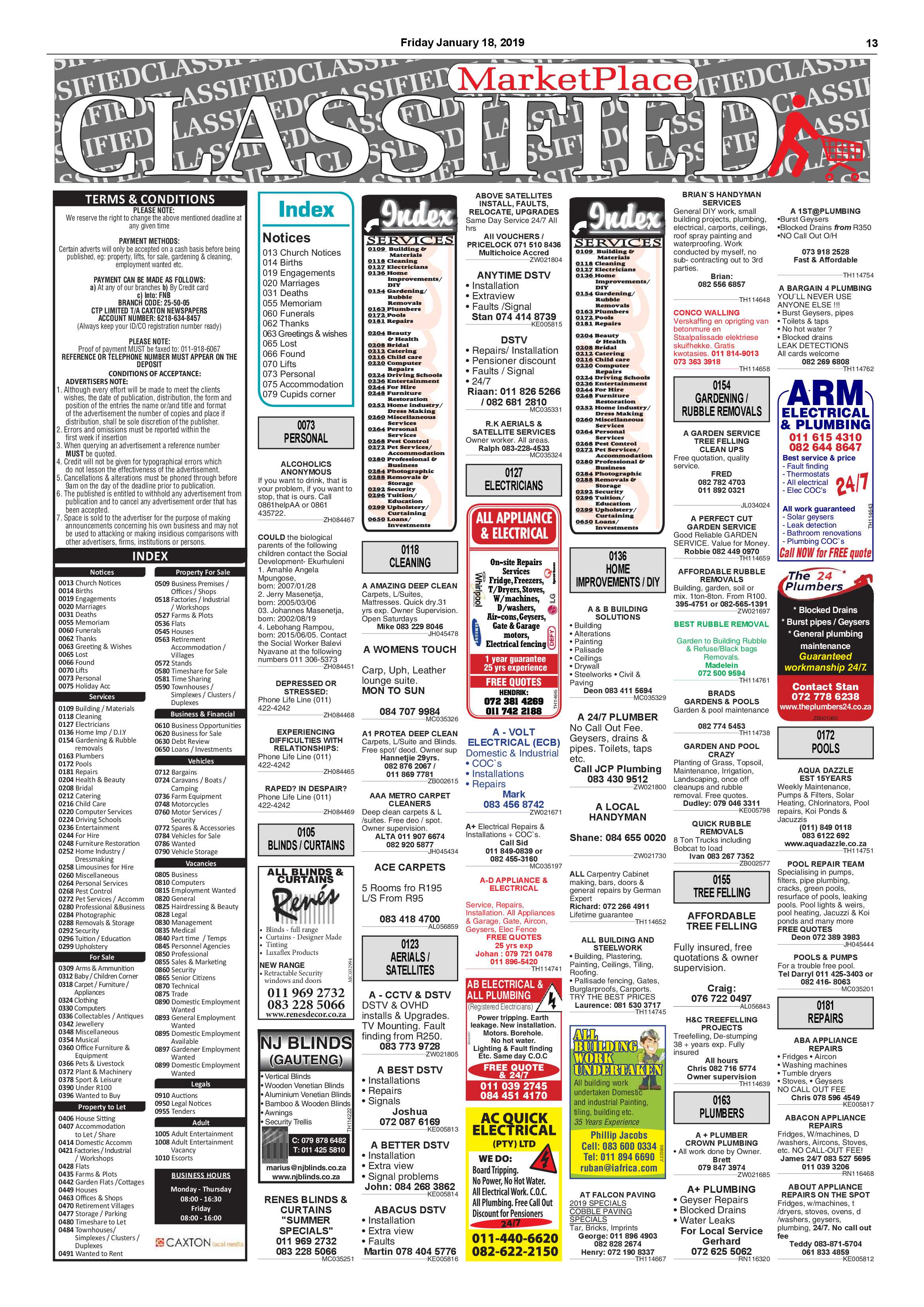 Boksburg Advertiser 15 January 2019 page 13