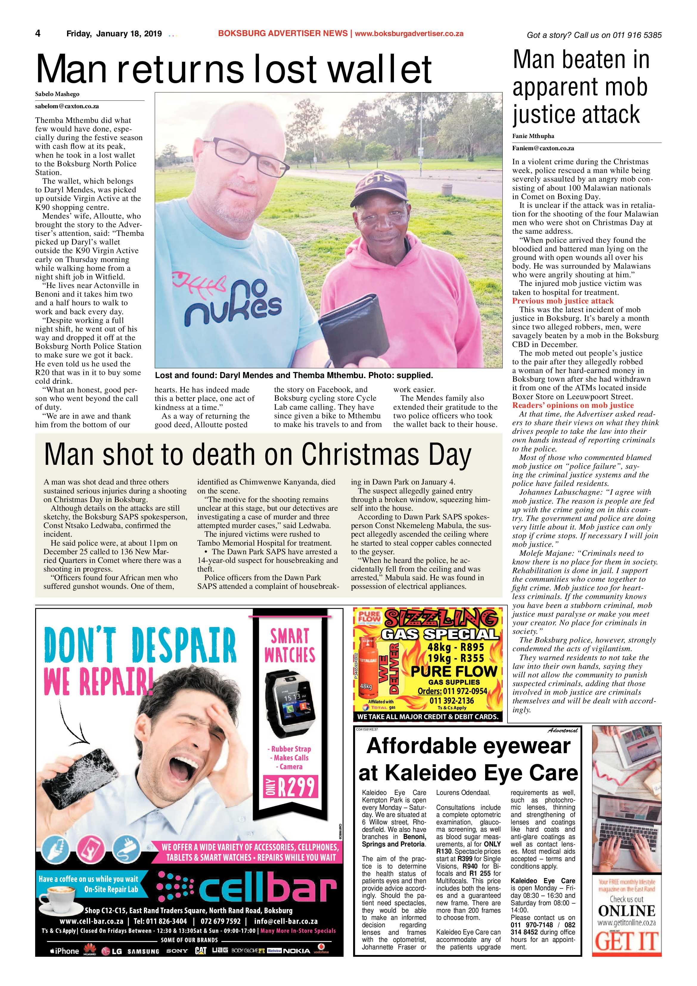 Boksburg Advertiser 15 January 2019 page 4