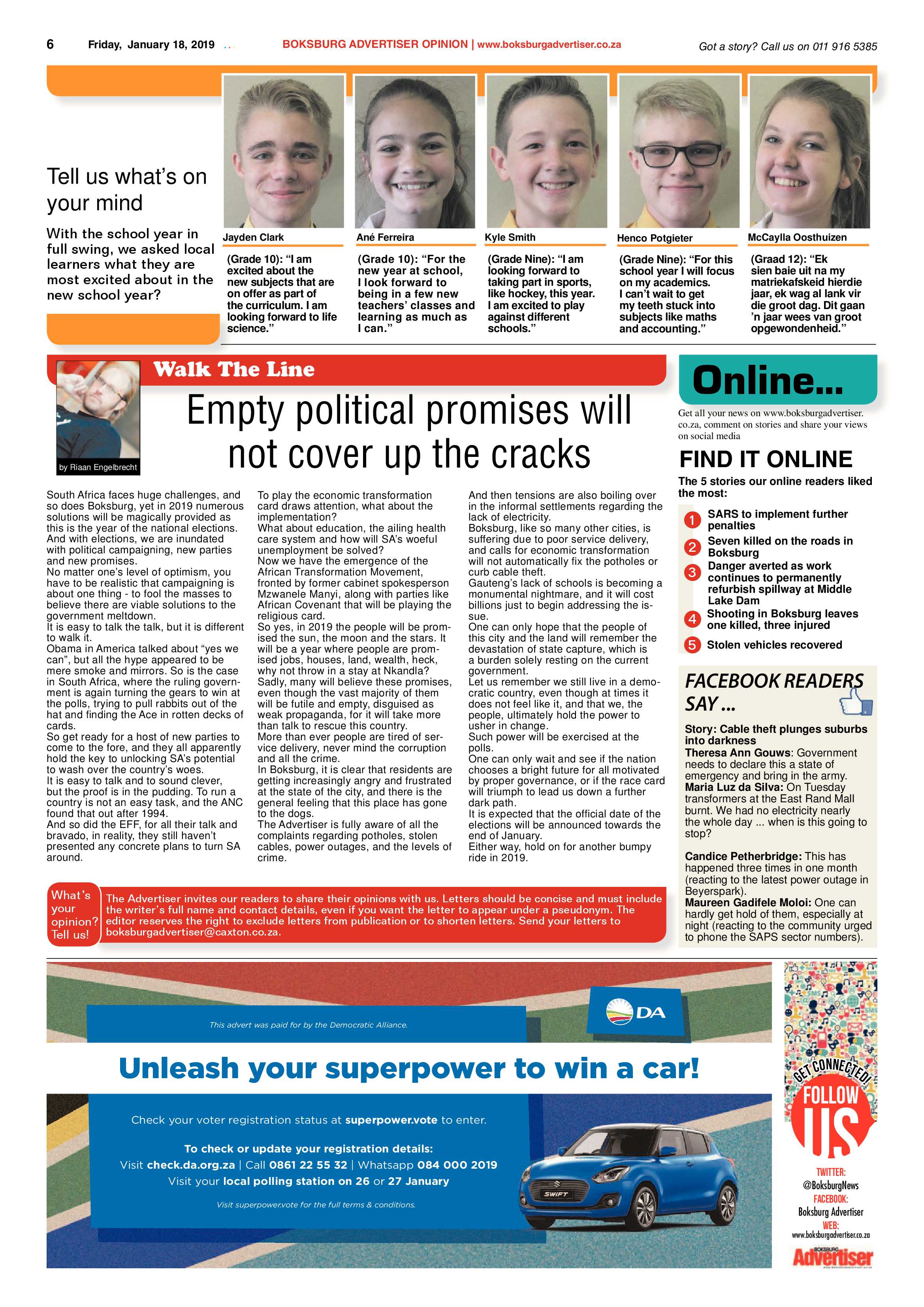 Boksburg Advertiser 15 January 2019 page 6