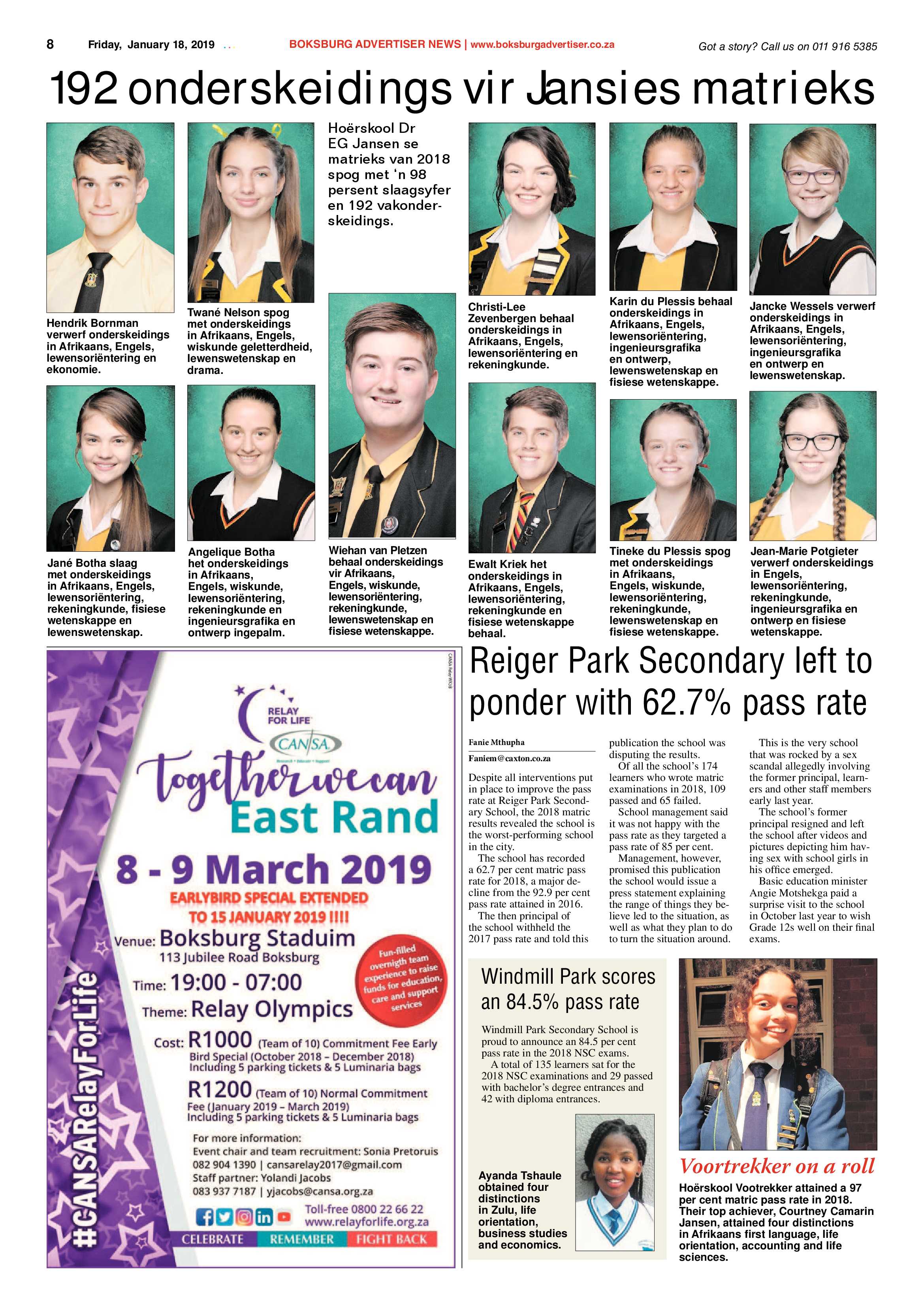 Boksburg Advertiser 15 January 2019 page 8