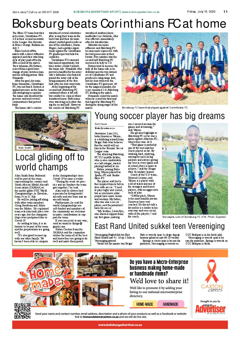 Boksburg Advertiser 15 July 2022 page 11