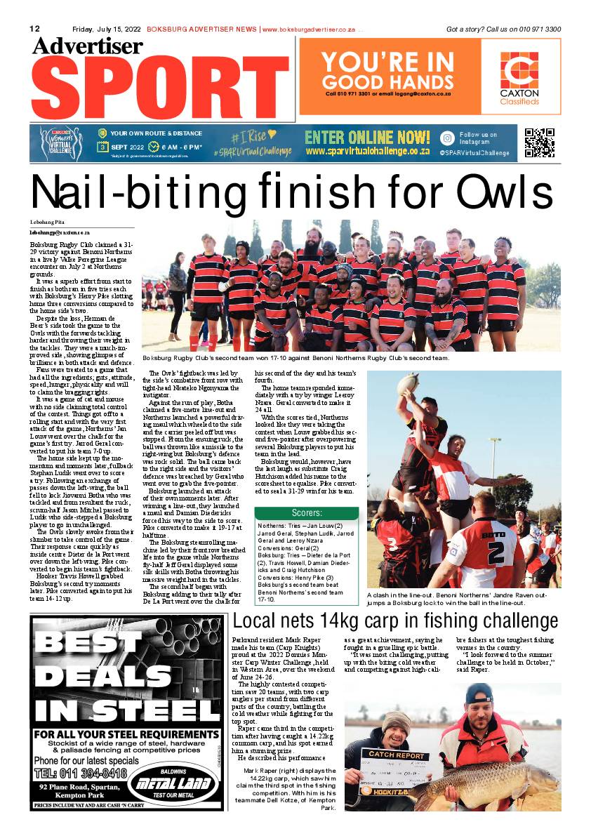 Boksburg Advertiser 15 July 2022 page 12