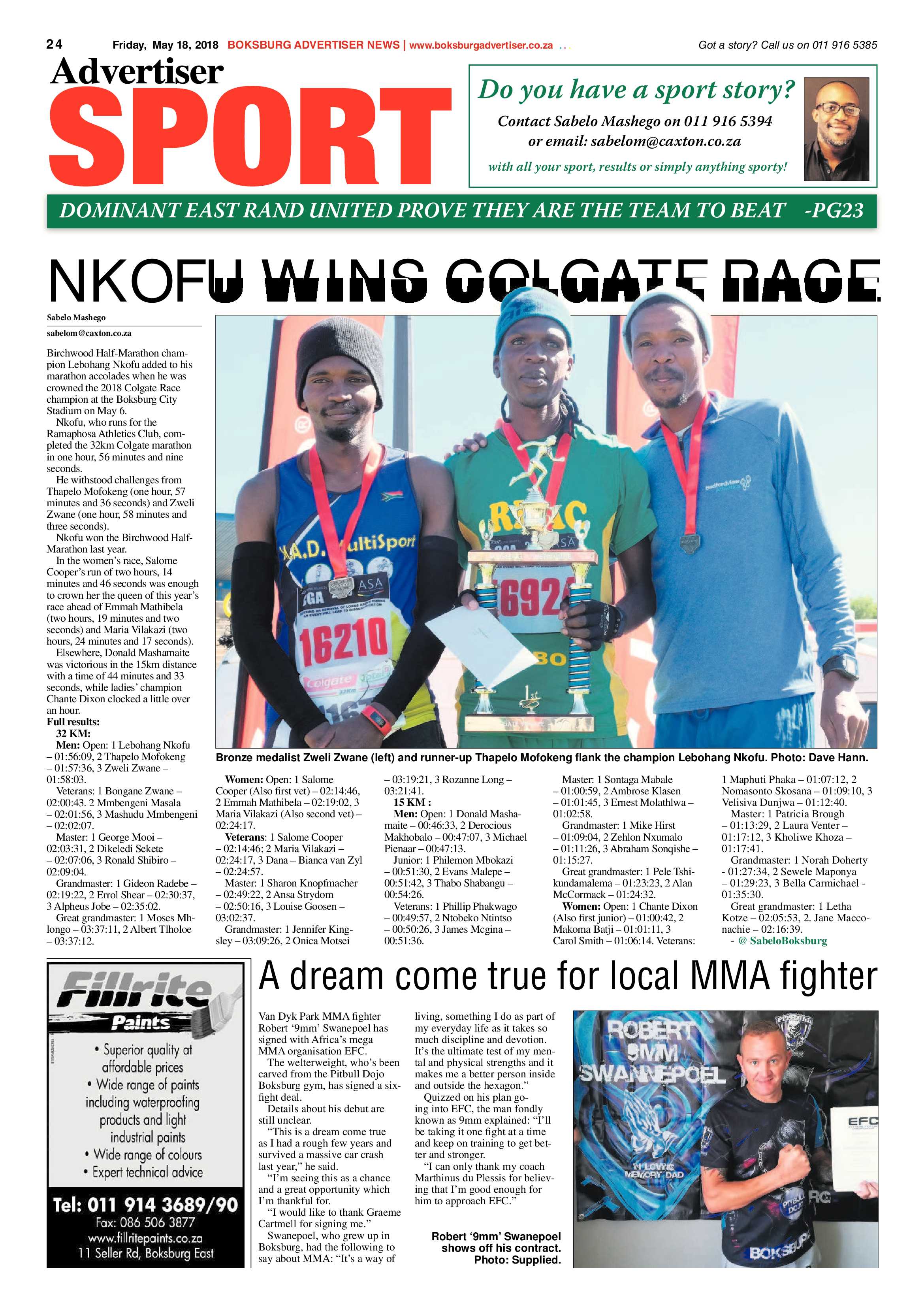 Boksburg Advertiser 15 May 2018 page 24