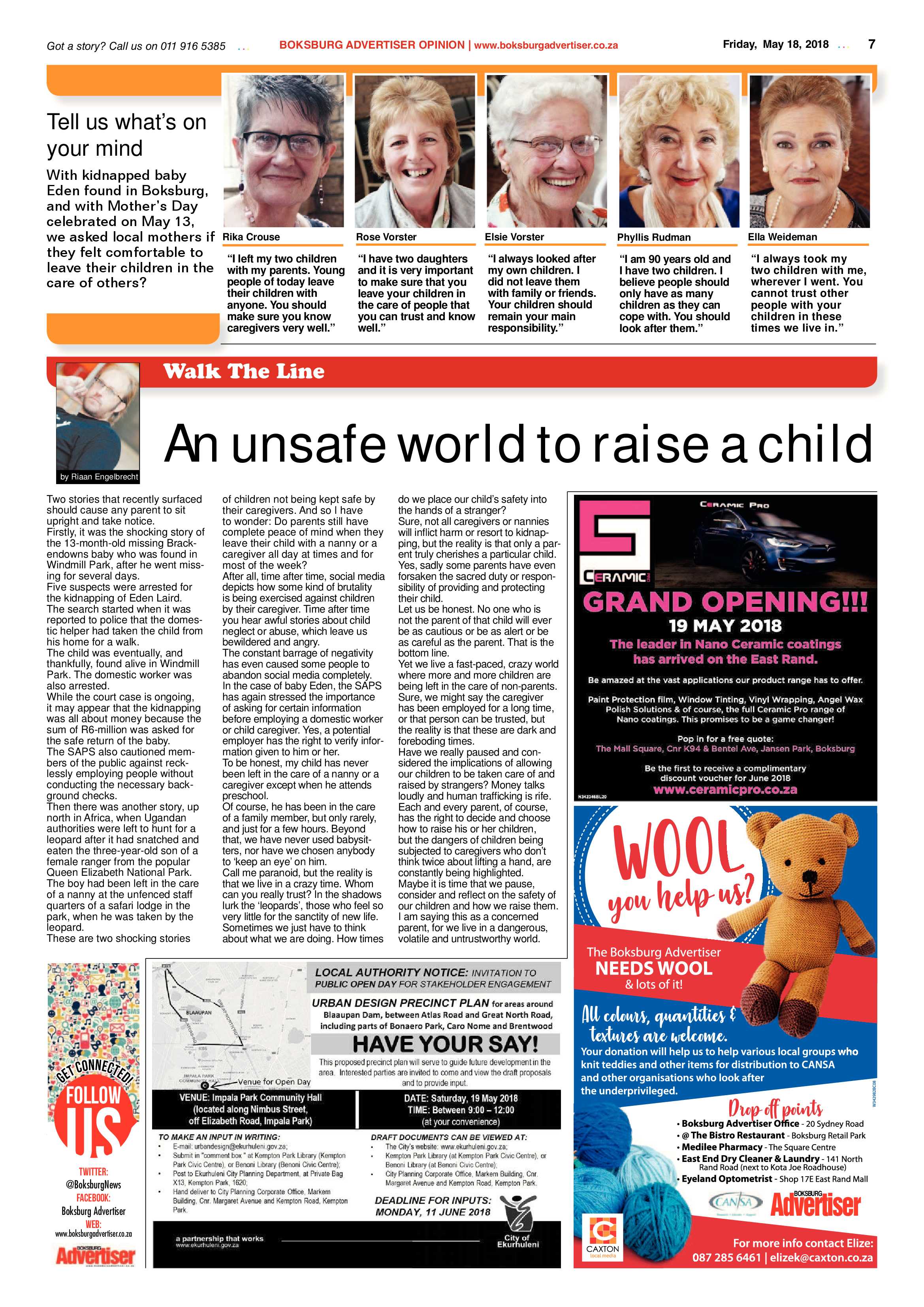 Boksburg Advertiser 15 May 2018 page 7