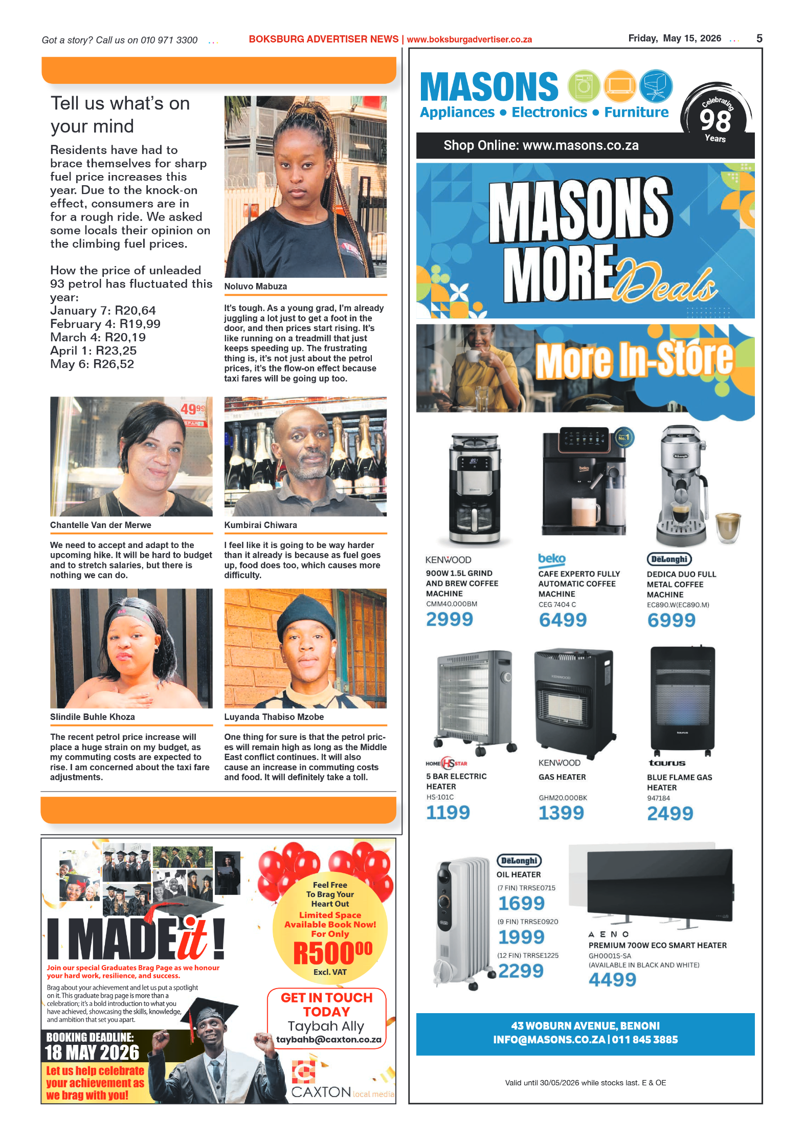 Boksburg Advertiser 15 May 2026 page 7