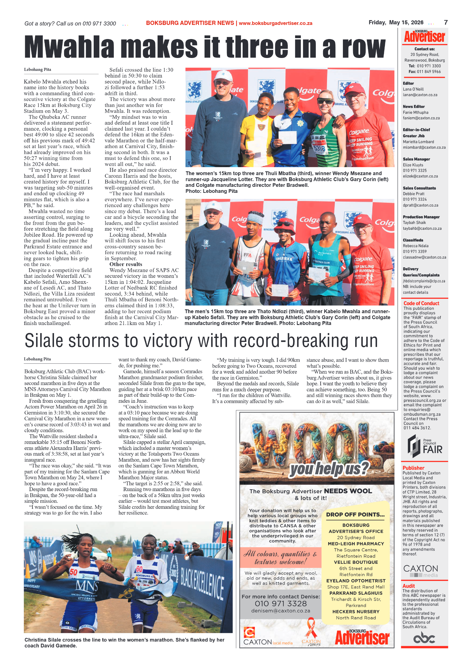 Boksburg Advertiser 15 May 2026 page 9