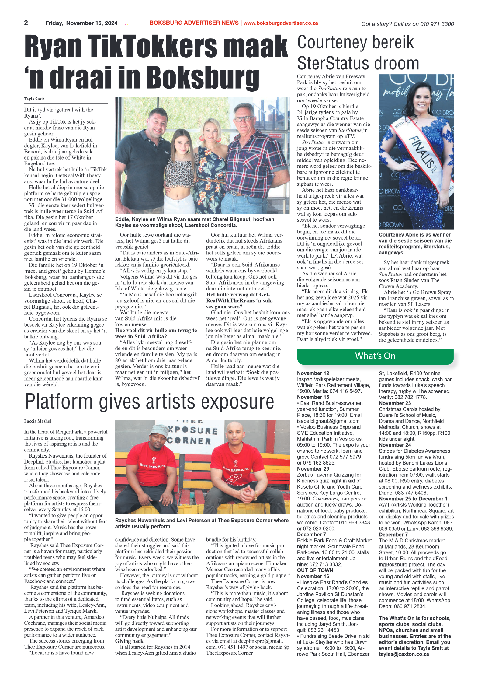 Boksburg Advertiser 15 November 2024 page 2