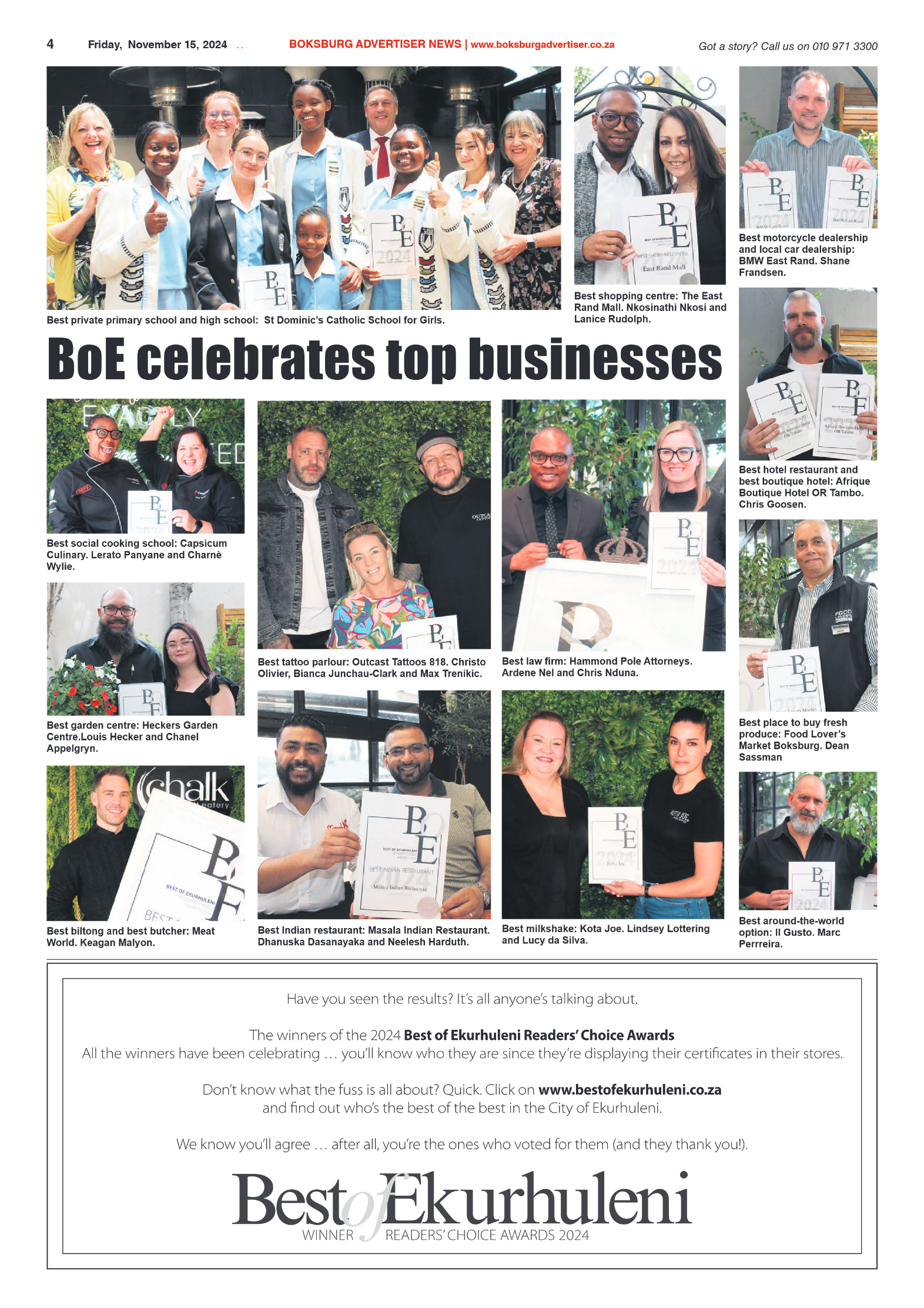 Boksburg Advertiser 15 November 2024 page 4
