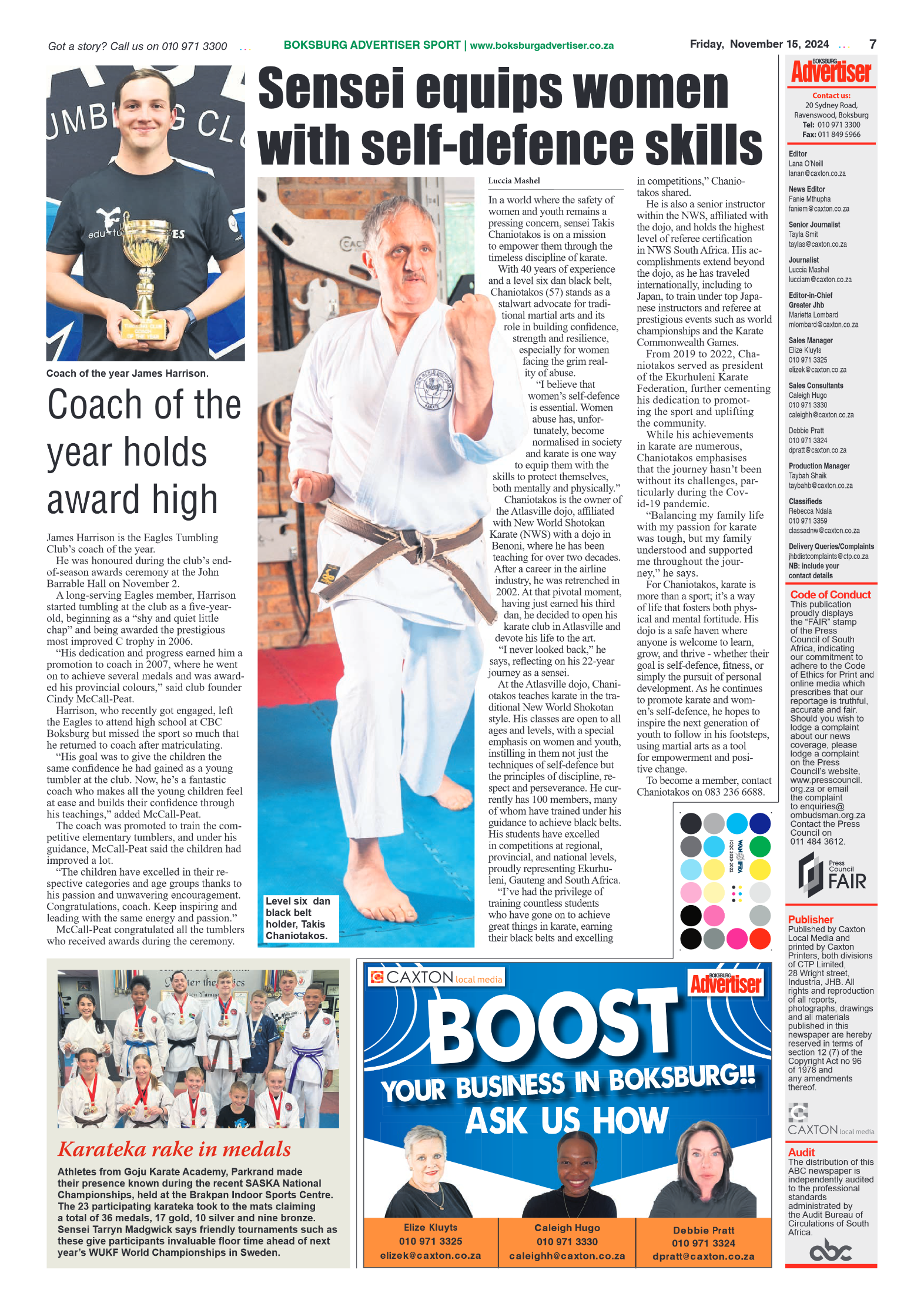 Boksburg Advertiser 15 November 2024 page 7
