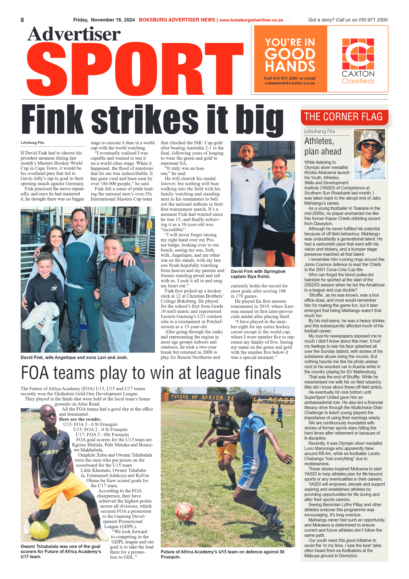 Boksburg Advertiser 15 November 2024 page 8