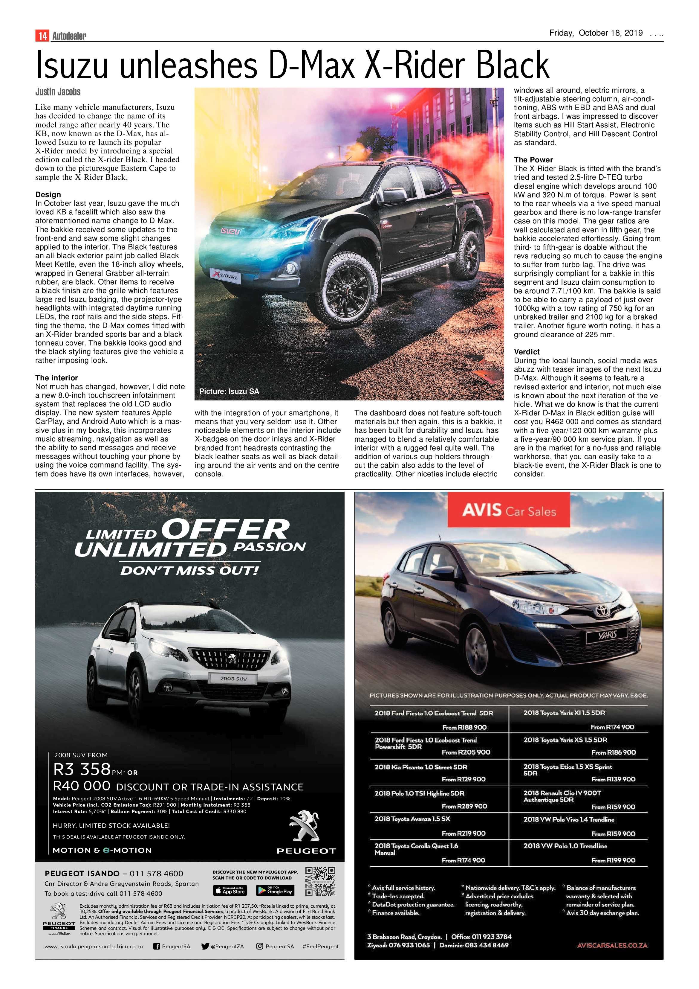 Boksburg Advertiser 15 October 2019 page 14