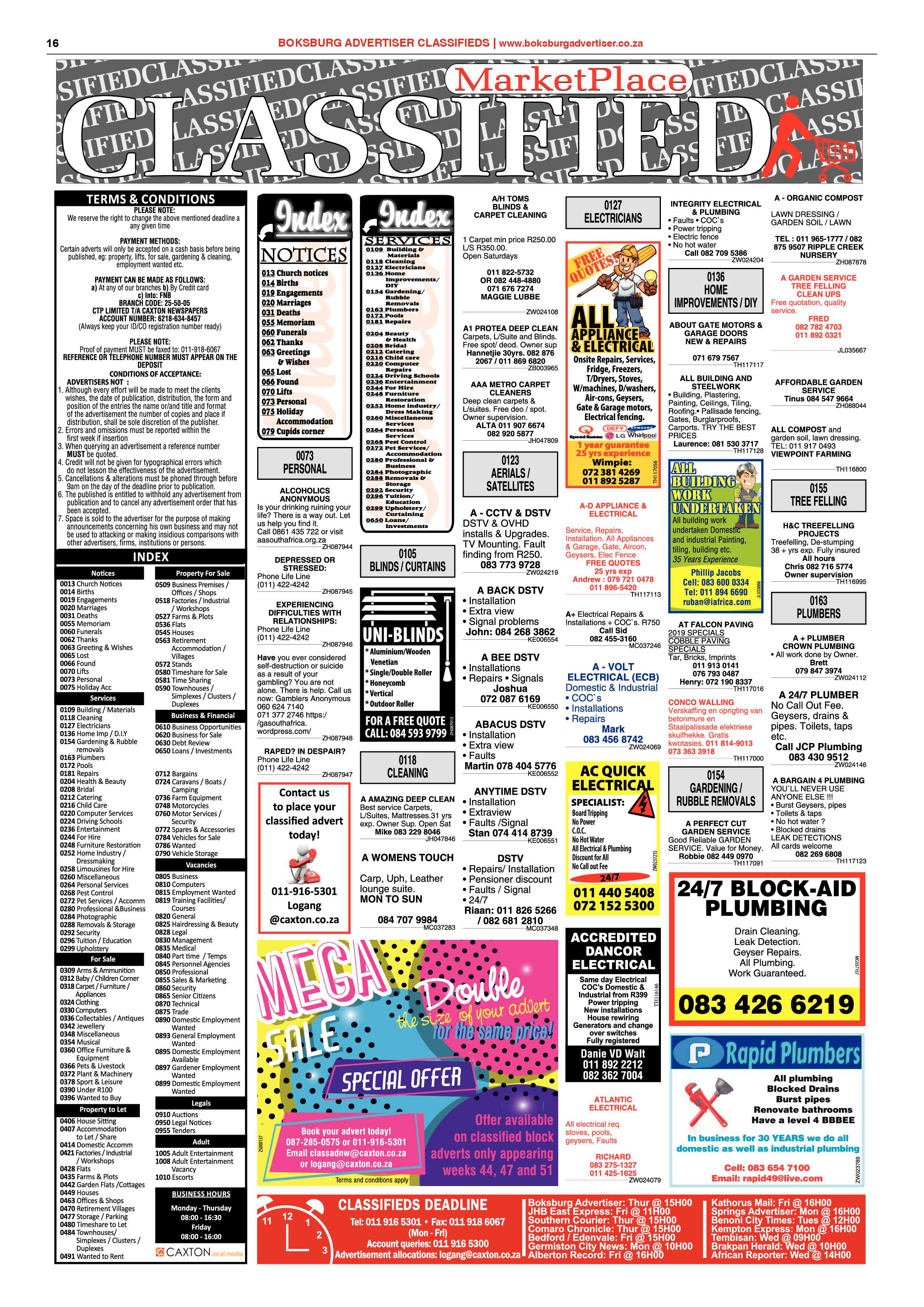 Boksburg Advertiser 15 October 2019 page 16