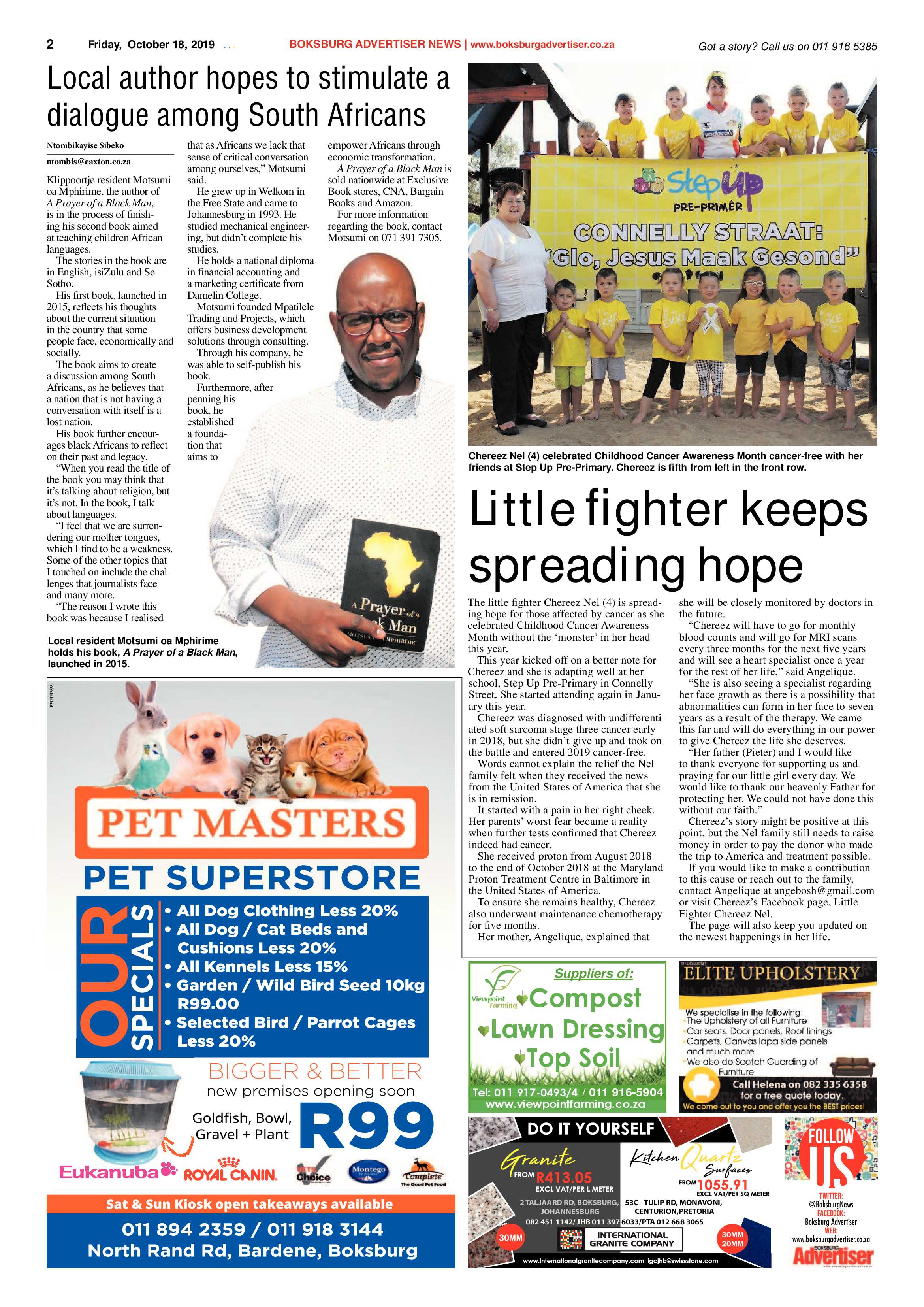 Boksburg Advertiser 15 October 2019 page 2