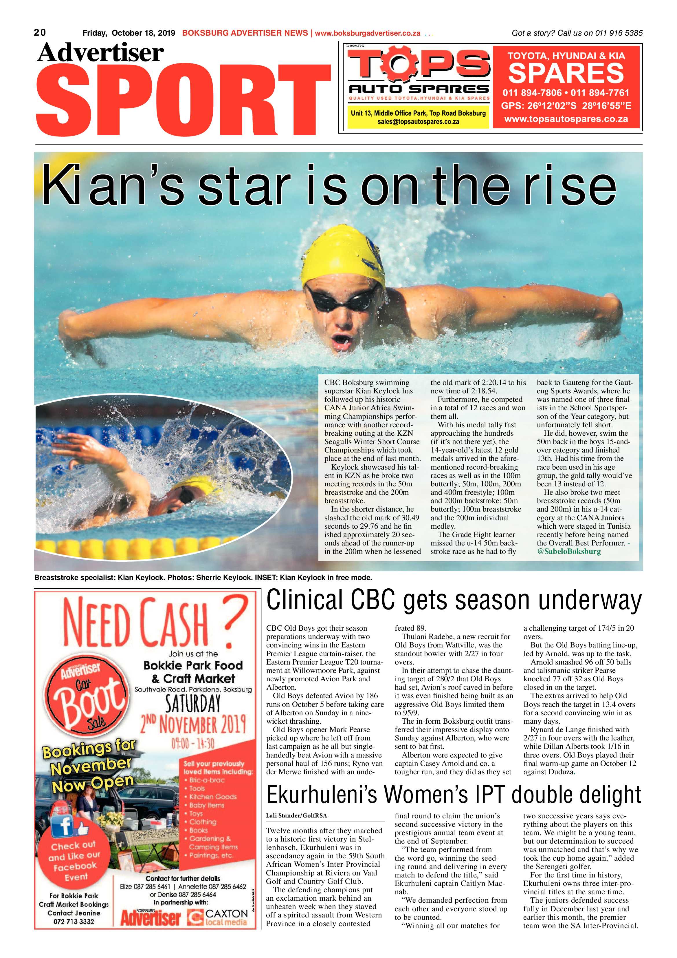 Boksburg Advertiser 15 October 2019 page 20