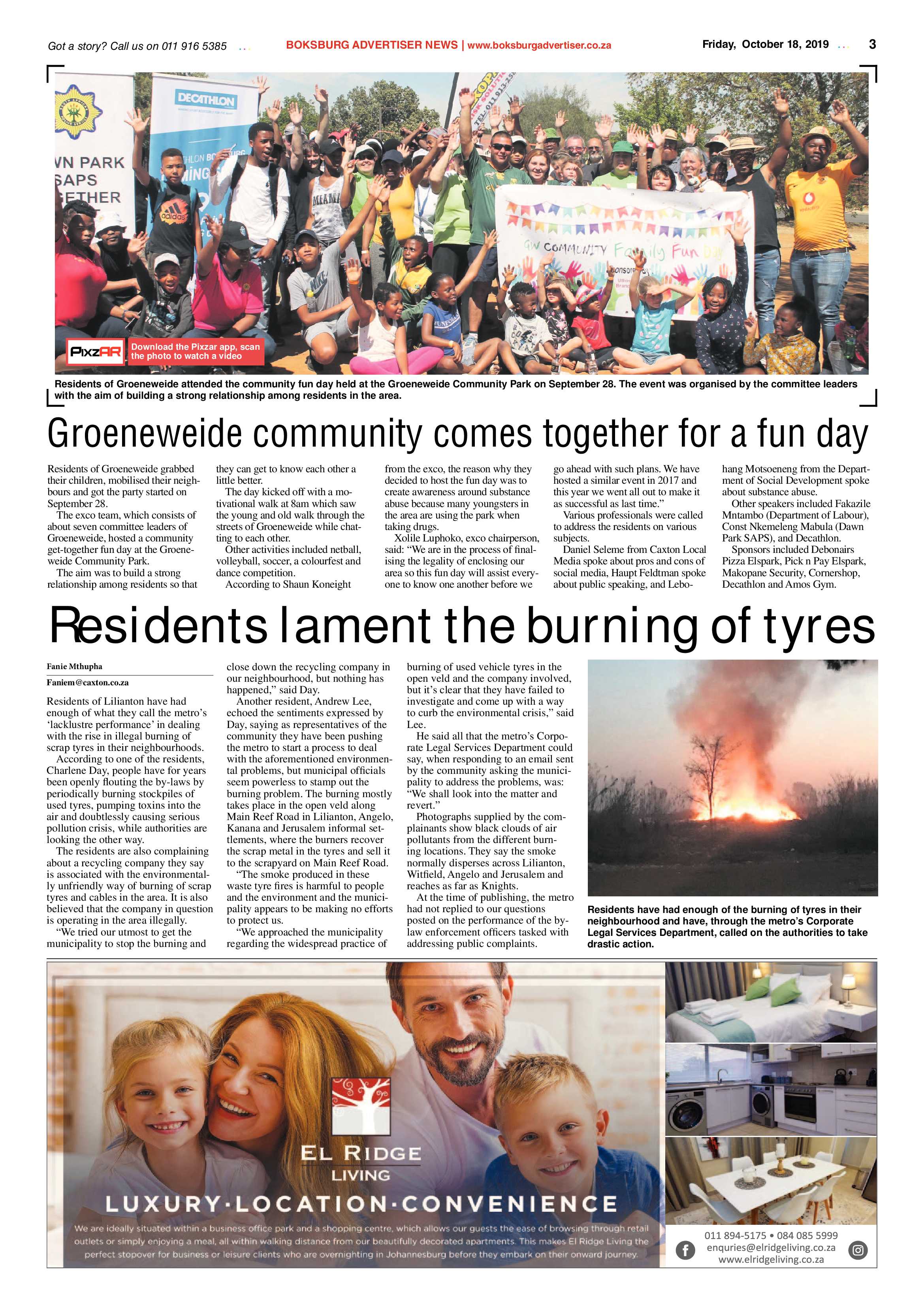 Boksburg Advertiser 15 October 2019 page 3
