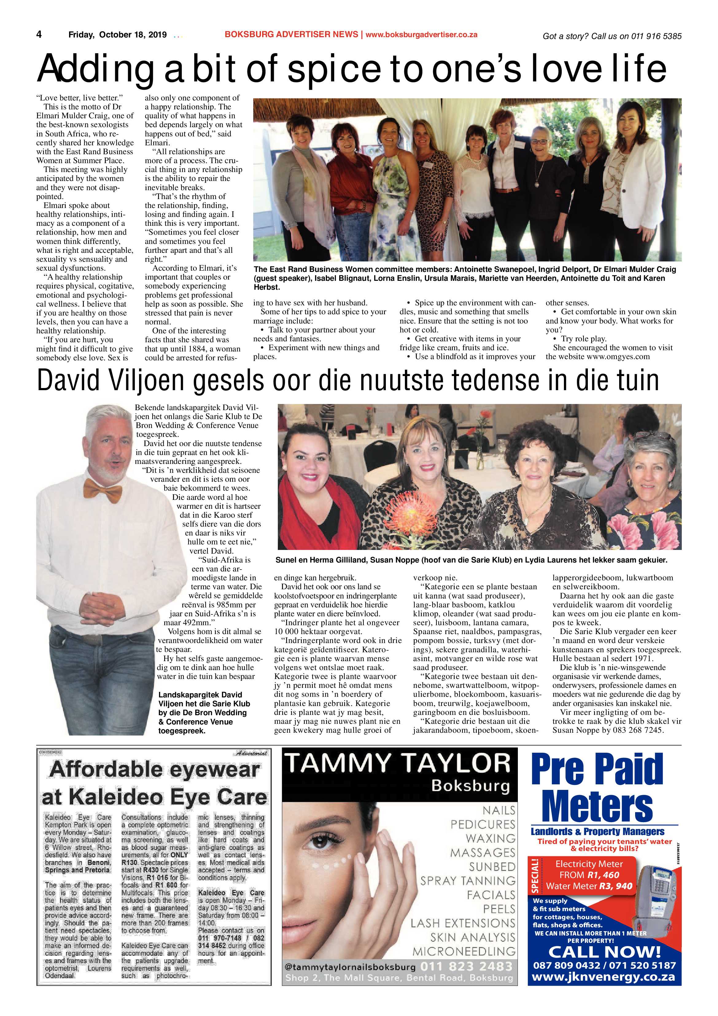 Boksburg Advertiser 15 October 2019 page 4