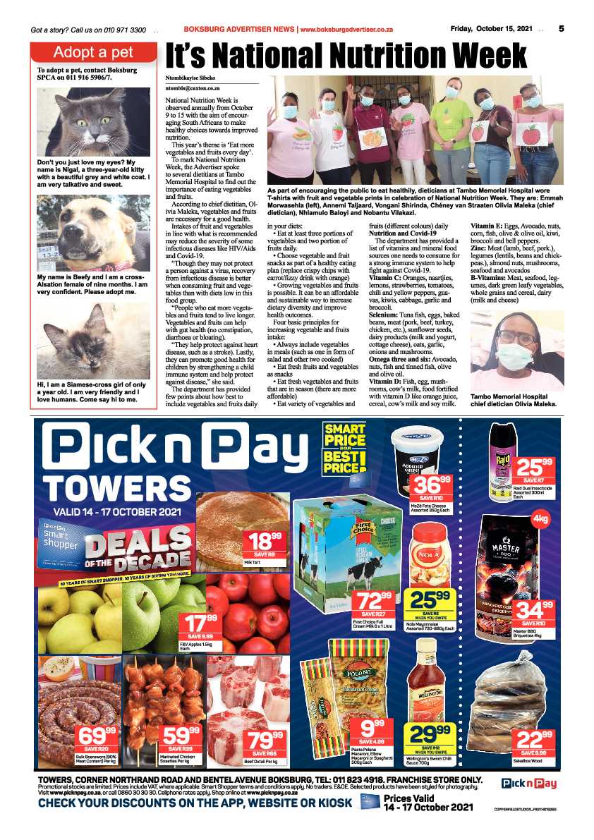 Boksburg Advertiser 15 October 2021 page 5
