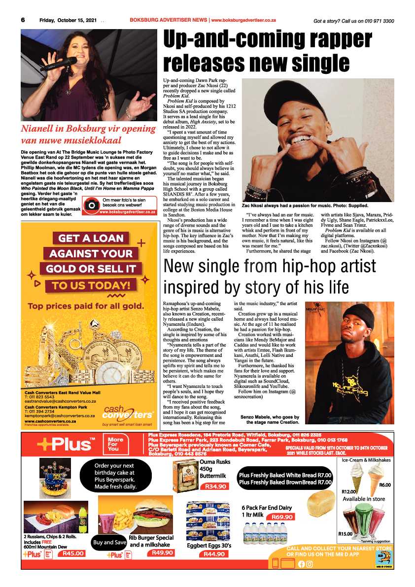 Boksburg Advertiser 15 October 2021 page 6