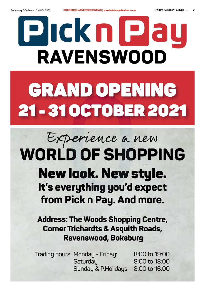 Boksburg Advertiser 15 October 2021 page 7