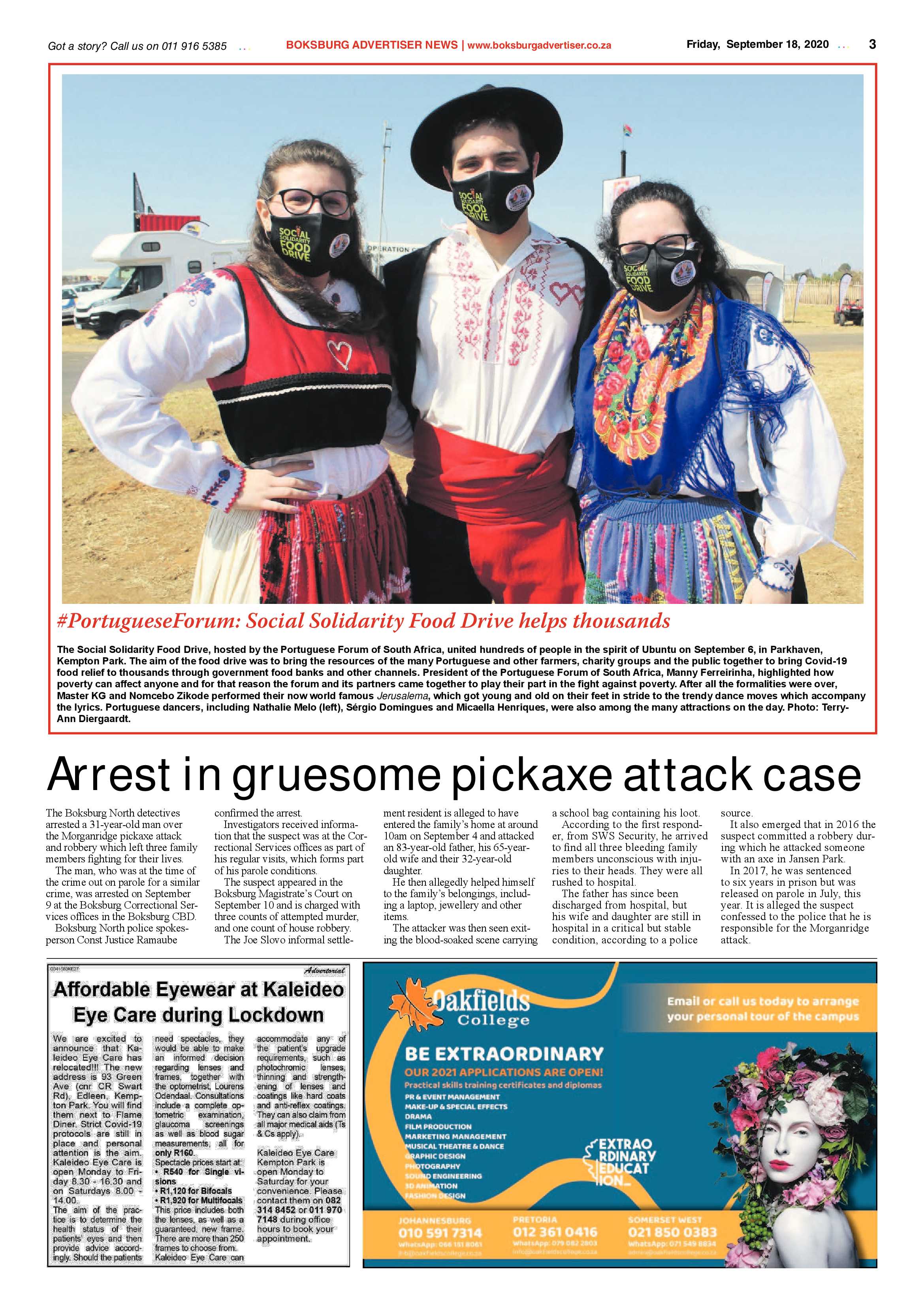Boksburg Advertiser 15 September 2020 page 3