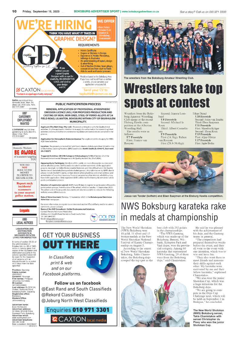 Boksburg Advertiser 15 September 2023 page 10