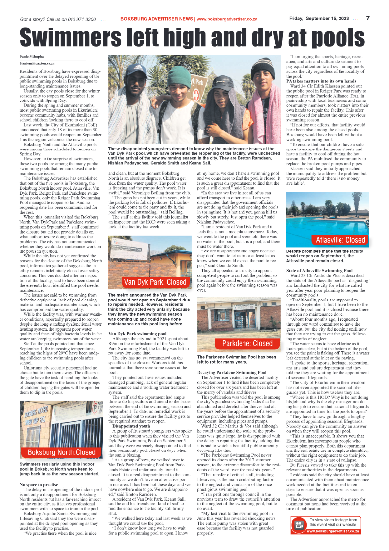 Boksburg Advertiser 15 September 2023 page 7