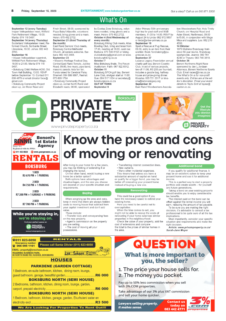 Boksburg Advertiser 15 September 2023 page 8