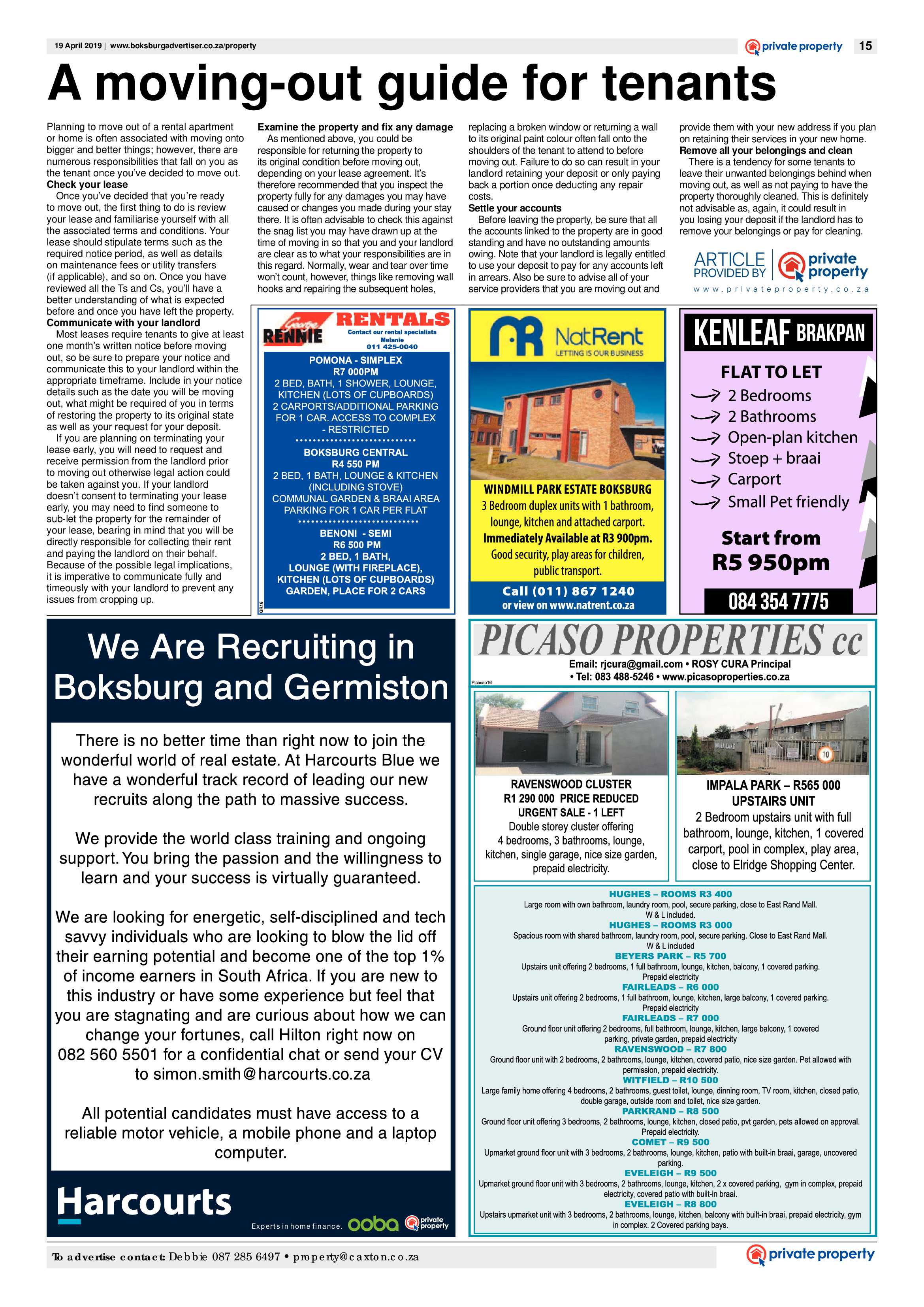 Boksburg Advertiser 16 April 2019 page 15