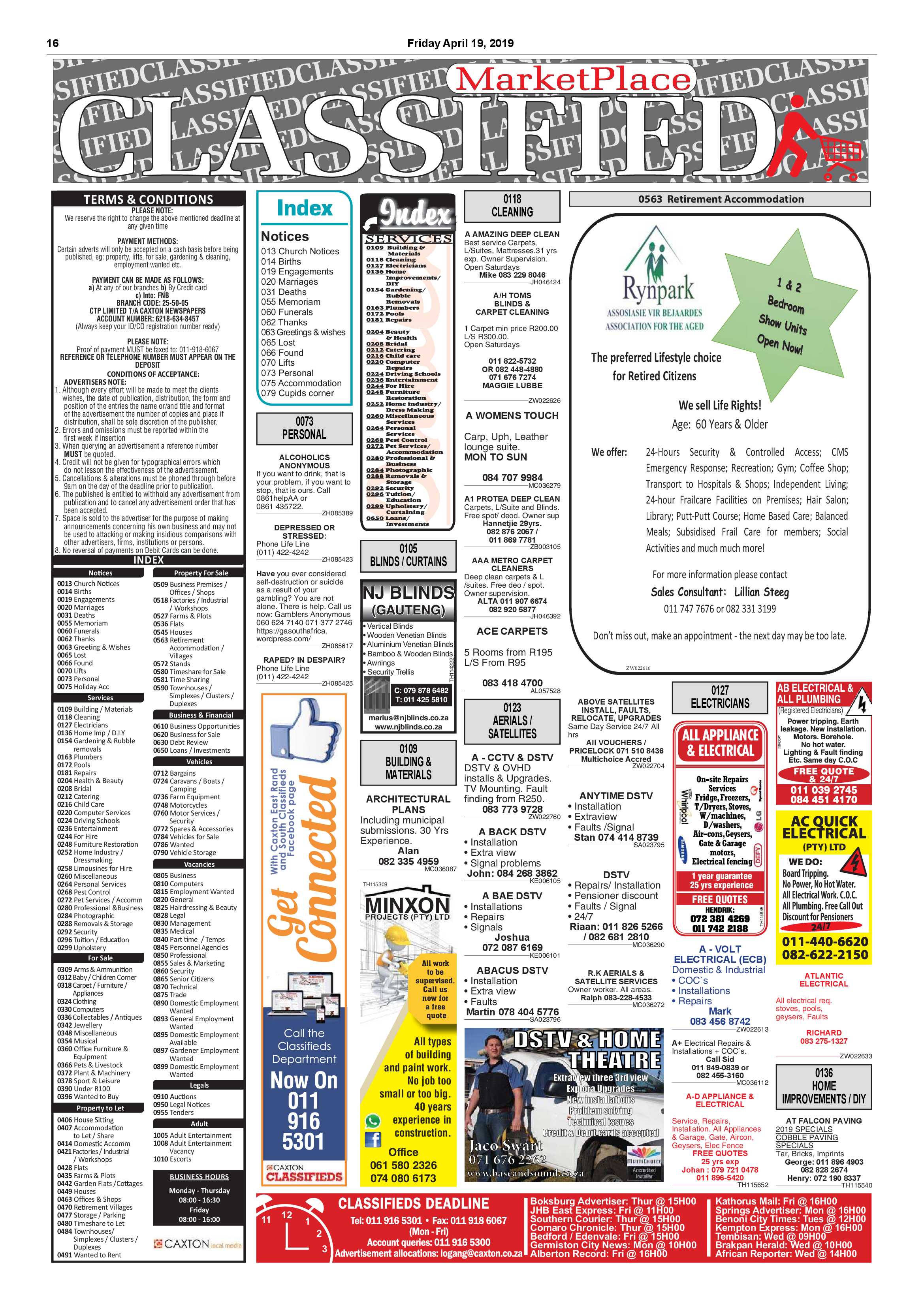 Boksburg Advertiser 16 April 2019 page 16