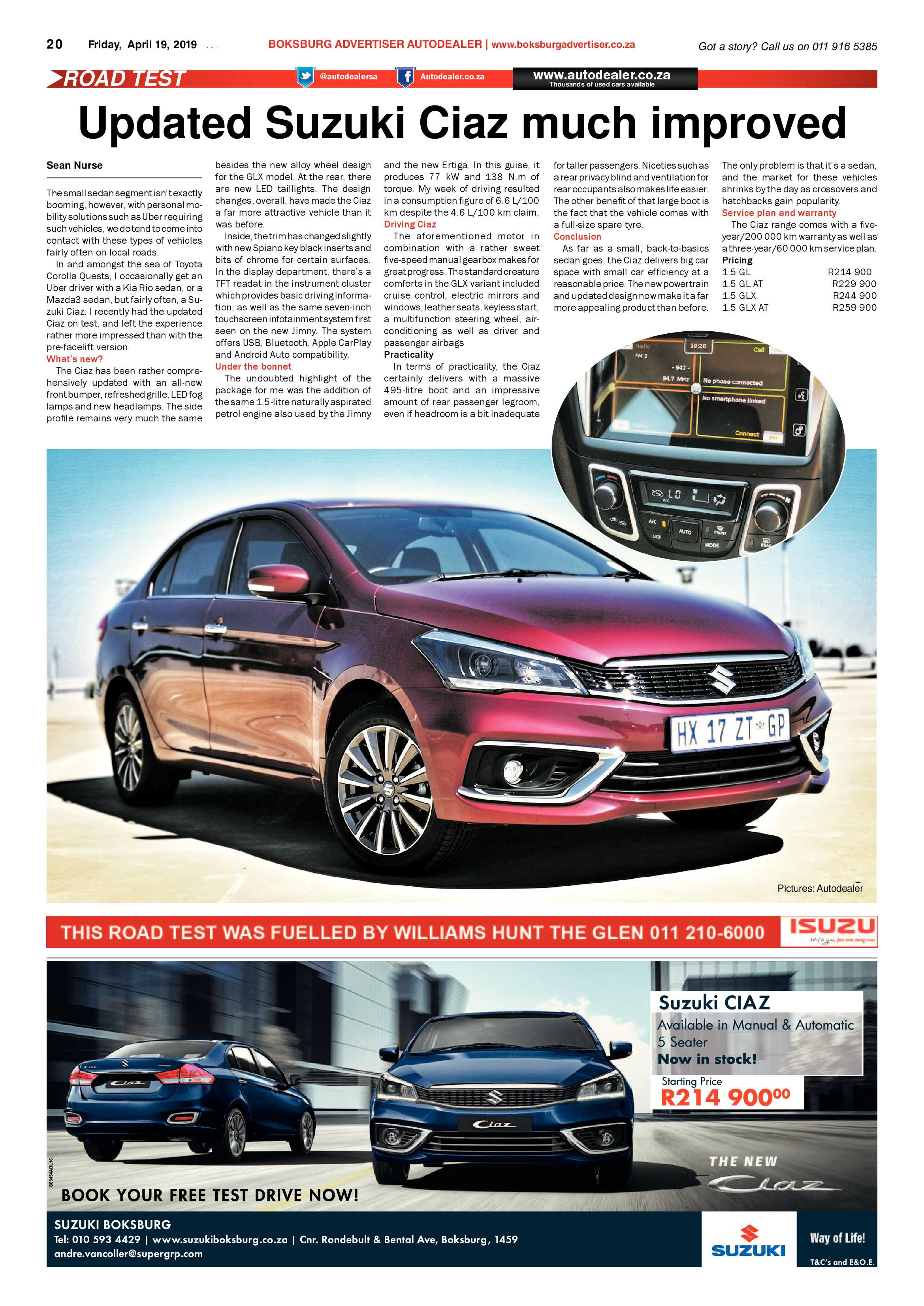 Boksburg Advertiser 16 April 2019 page 20