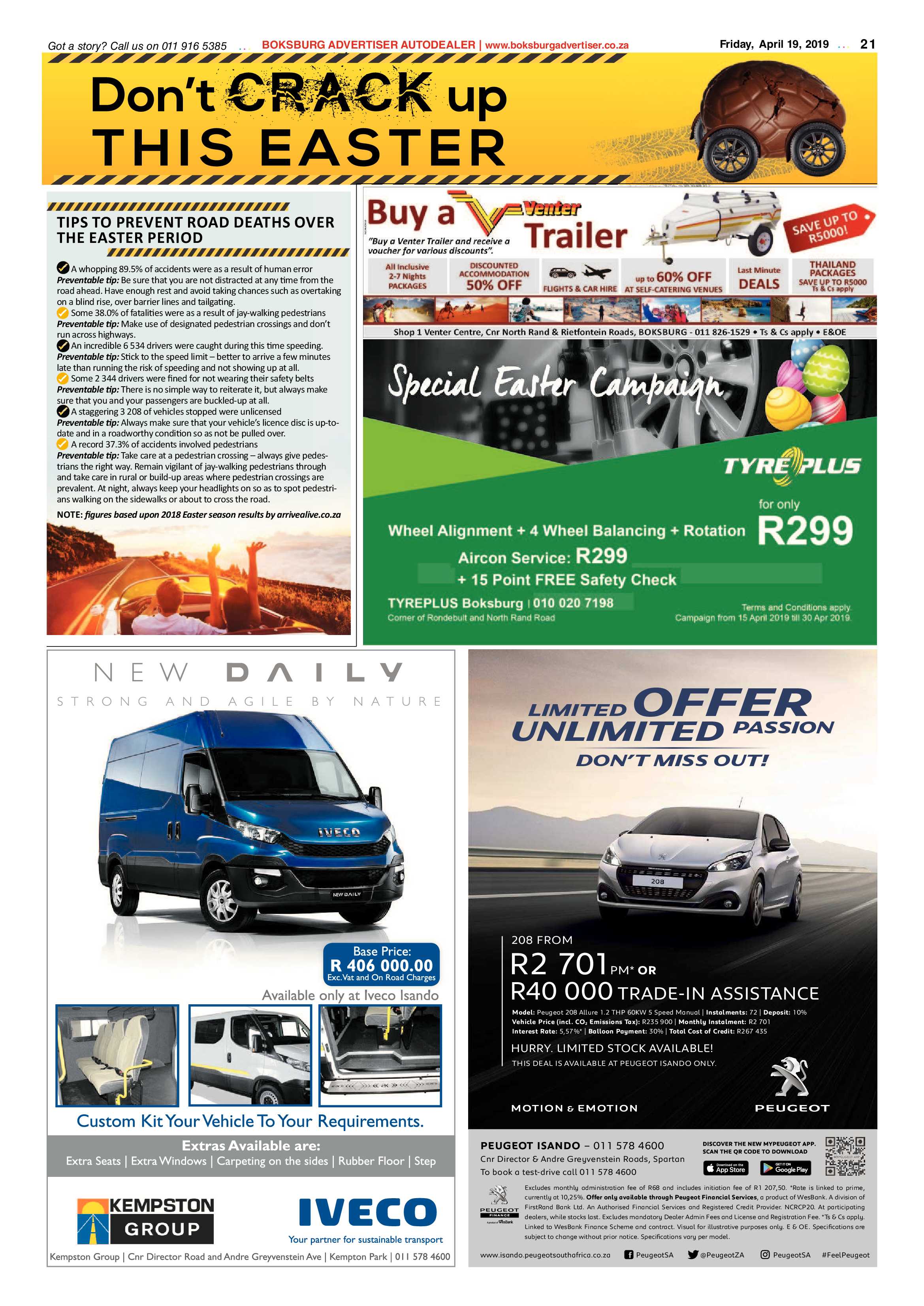 Boksburg Advertiser 16 April 2019 page 21