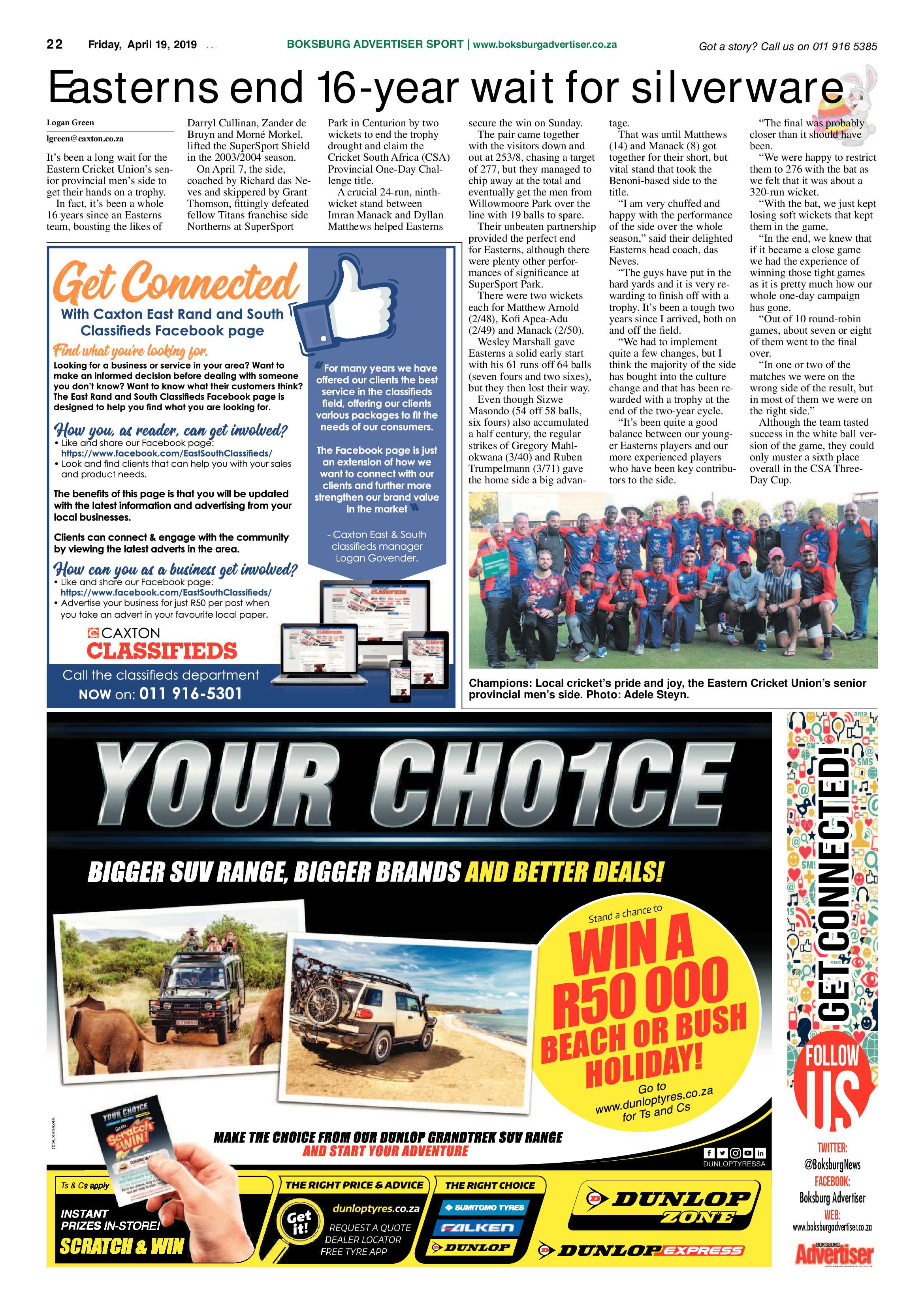Boksburg Advertiser 16 April 2019 page 22
