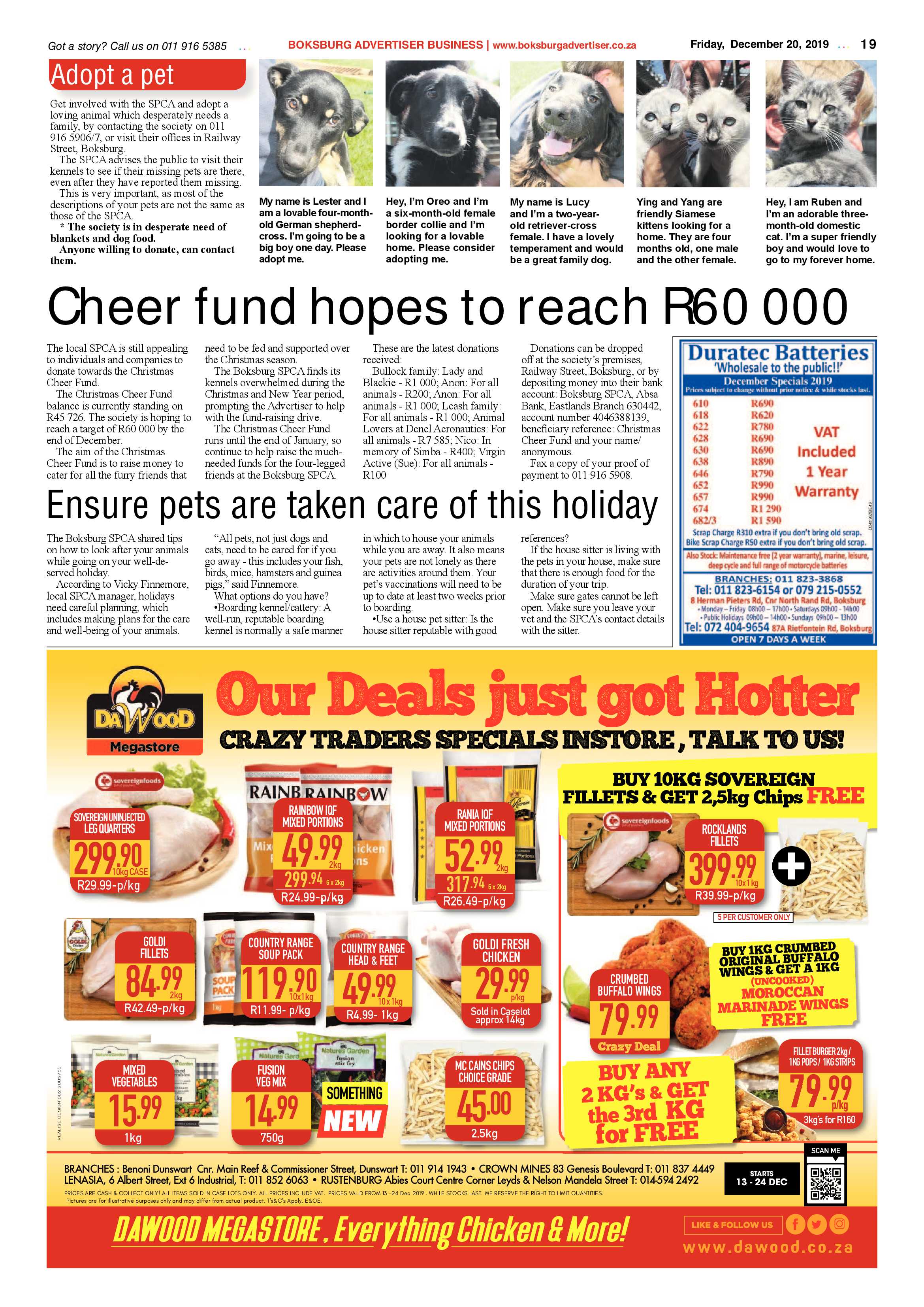 Boksburg Advertiser 17 December 2019 page 19