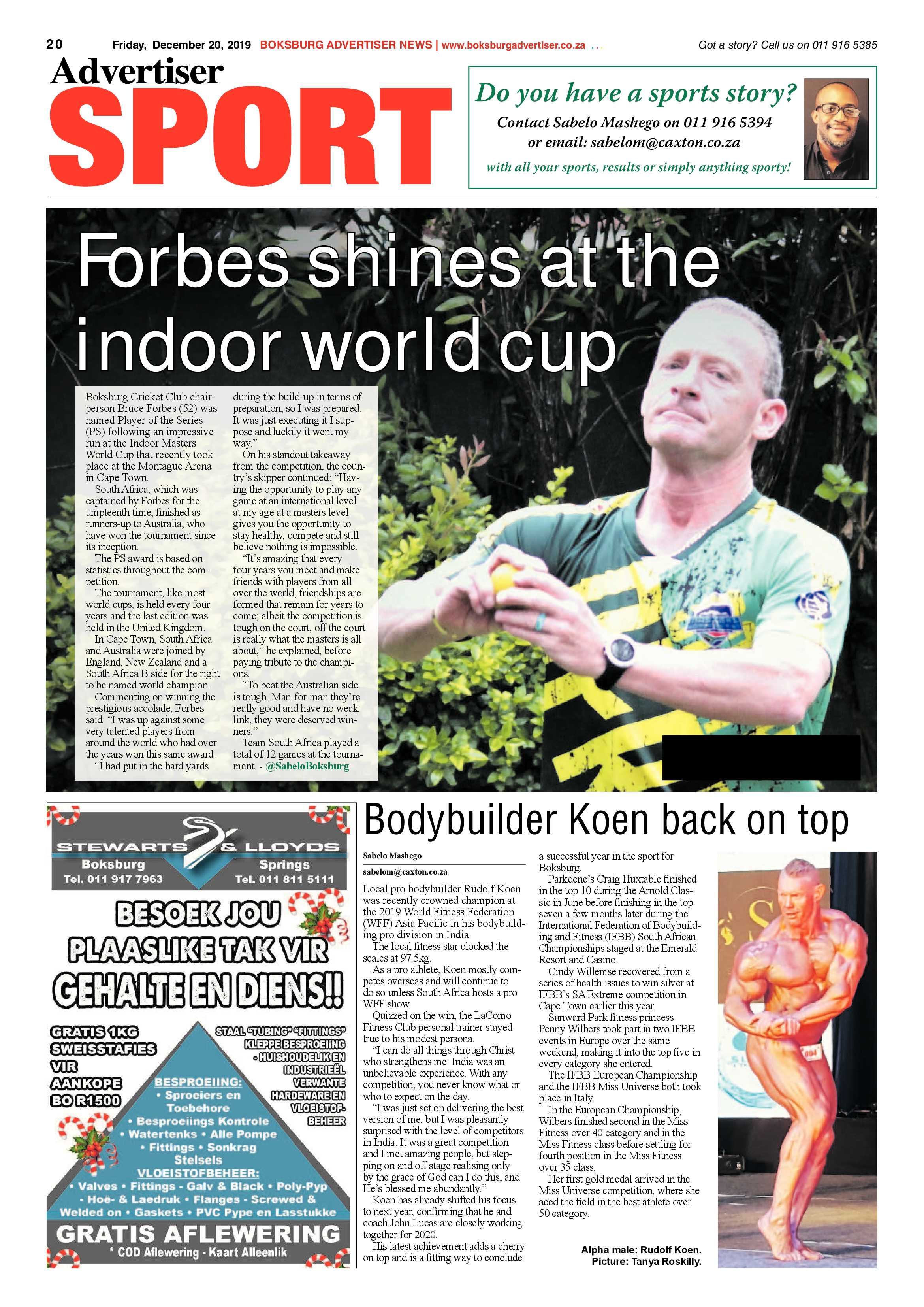 Boksburg Advertiser 17 December 2019 page 20