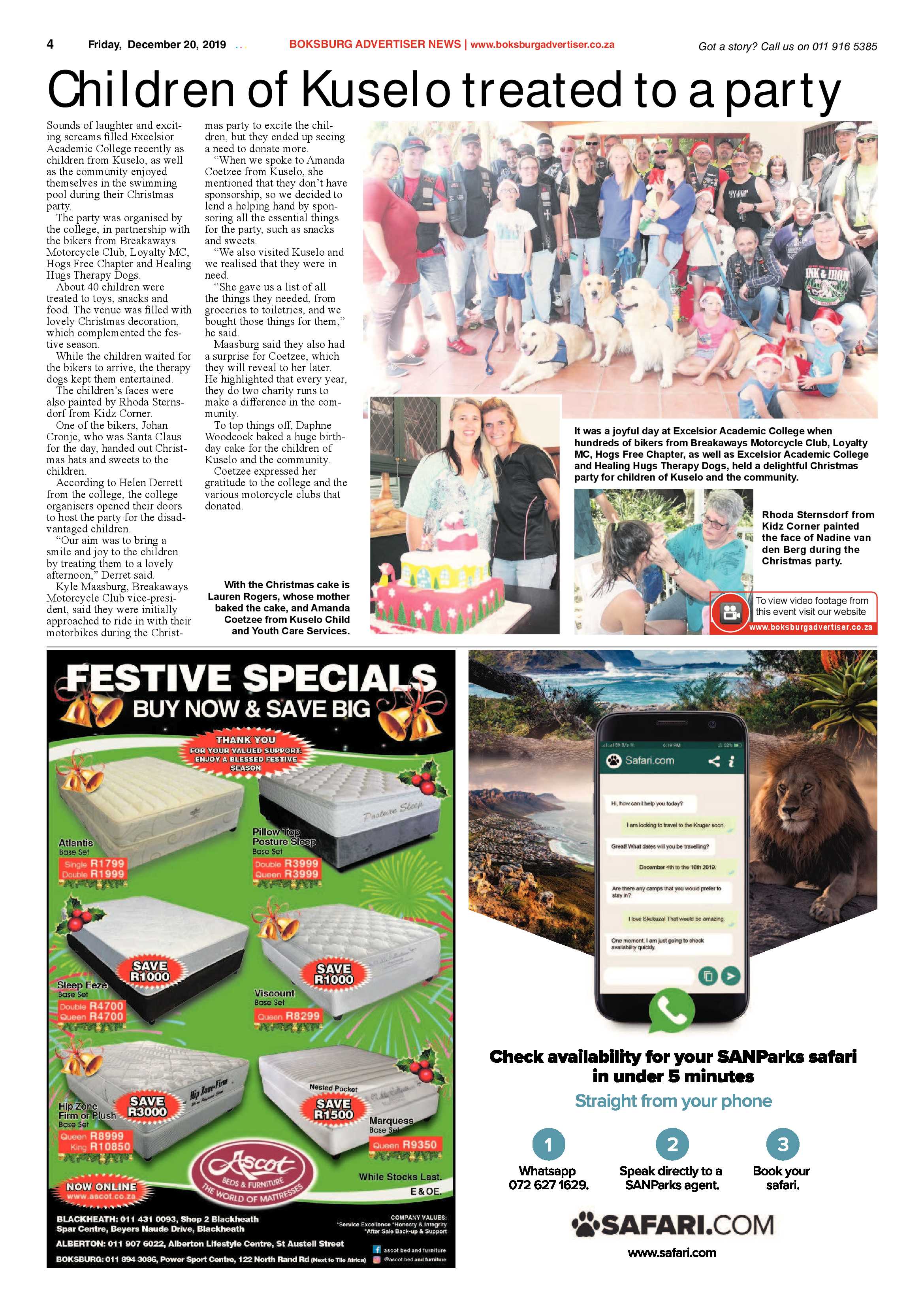Boksburg Advertiser 17 December 2019 page 4
