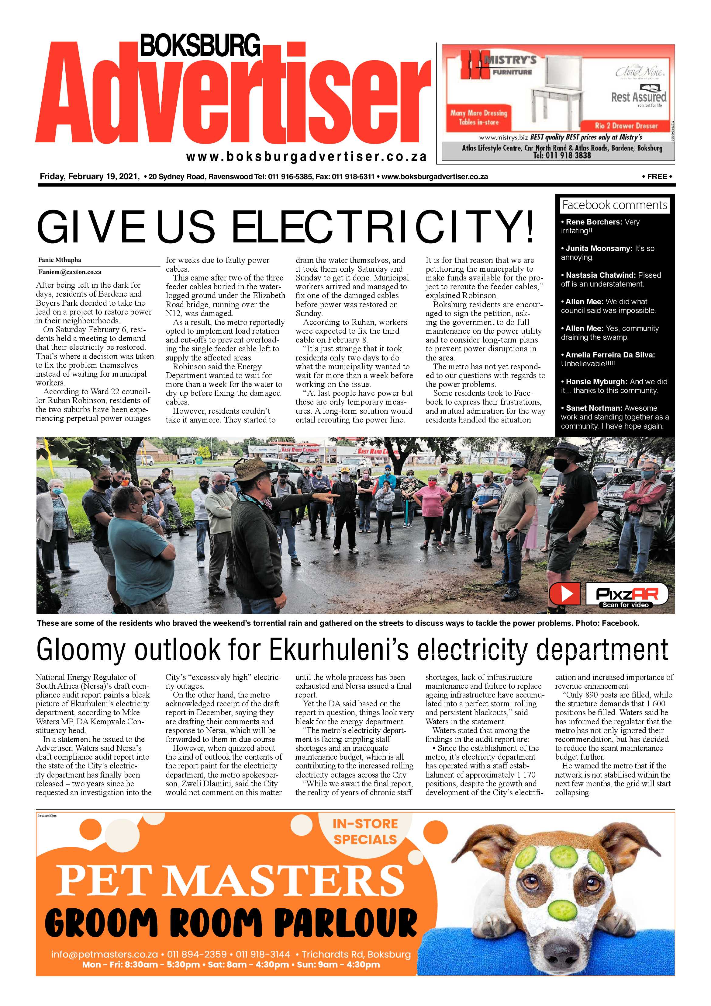 Boksburg Advertiser 16 February 2021 page 1