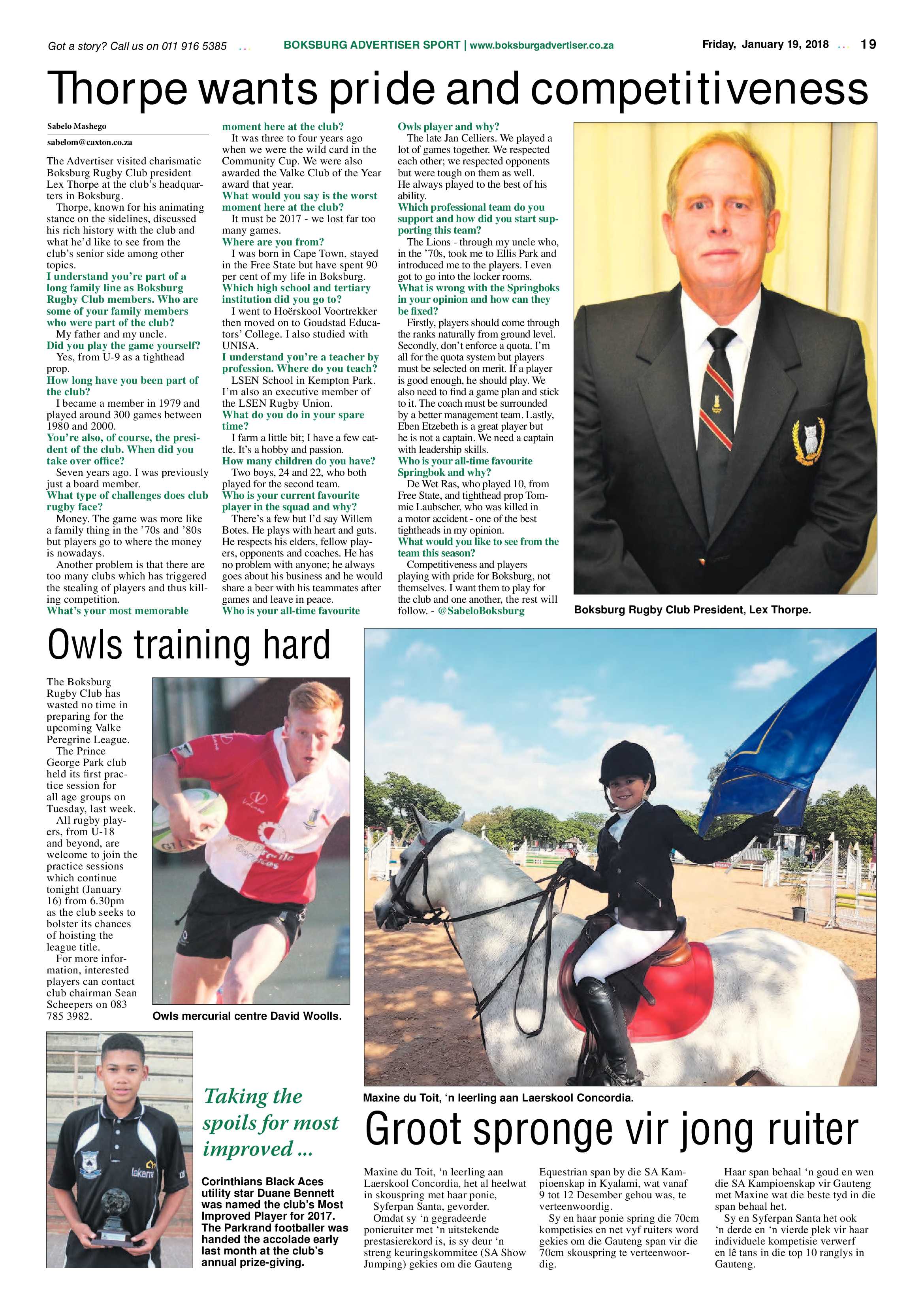 Boksburg Advertiser 16 January 2018 page 19