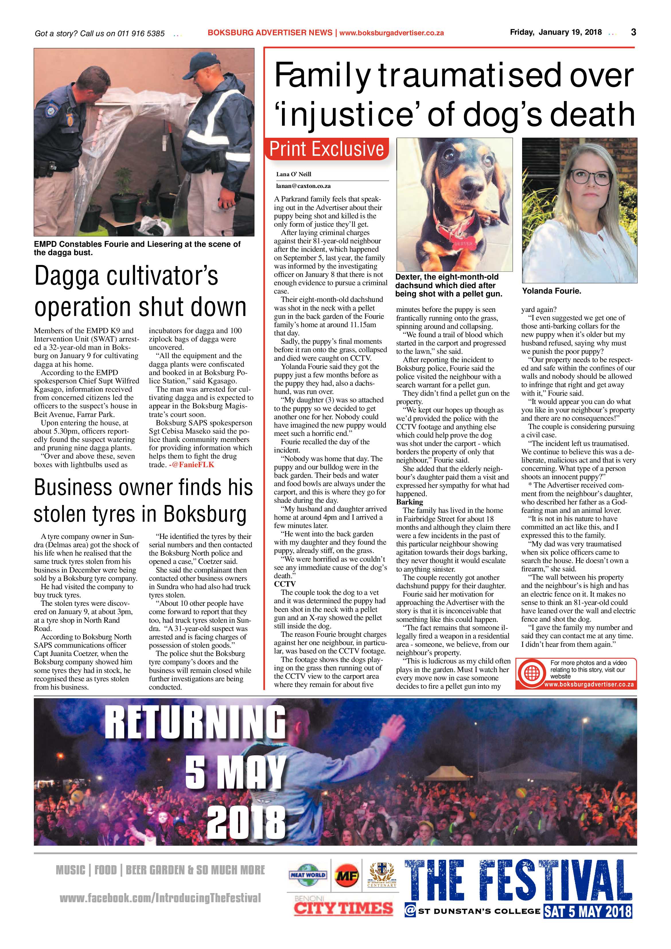 Boksburg Advertiser 16 January 2018 page 3