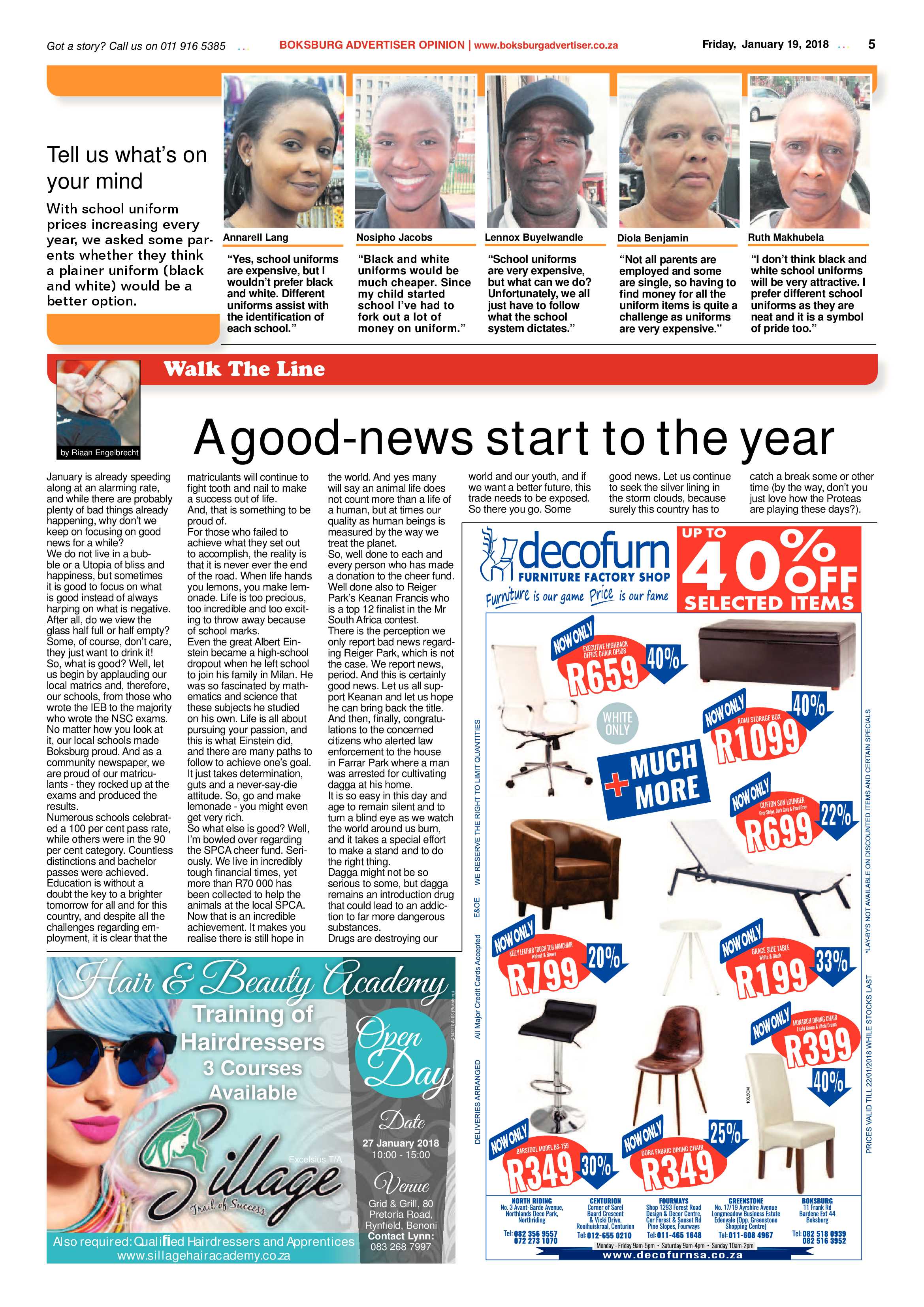 Boksburg Advertiser 16 January 2018 page 5